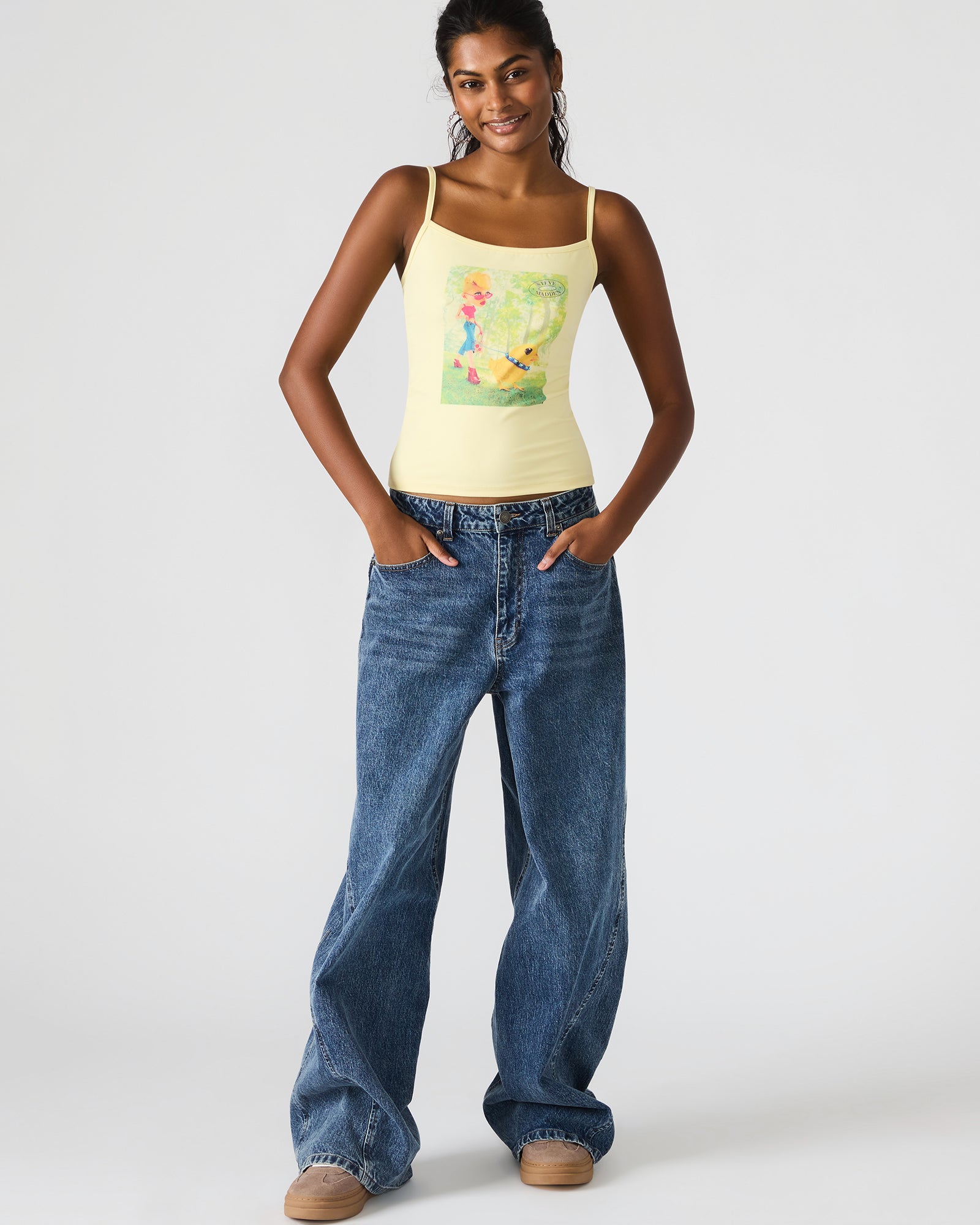 GOLDIE TANK PALE YELLOW