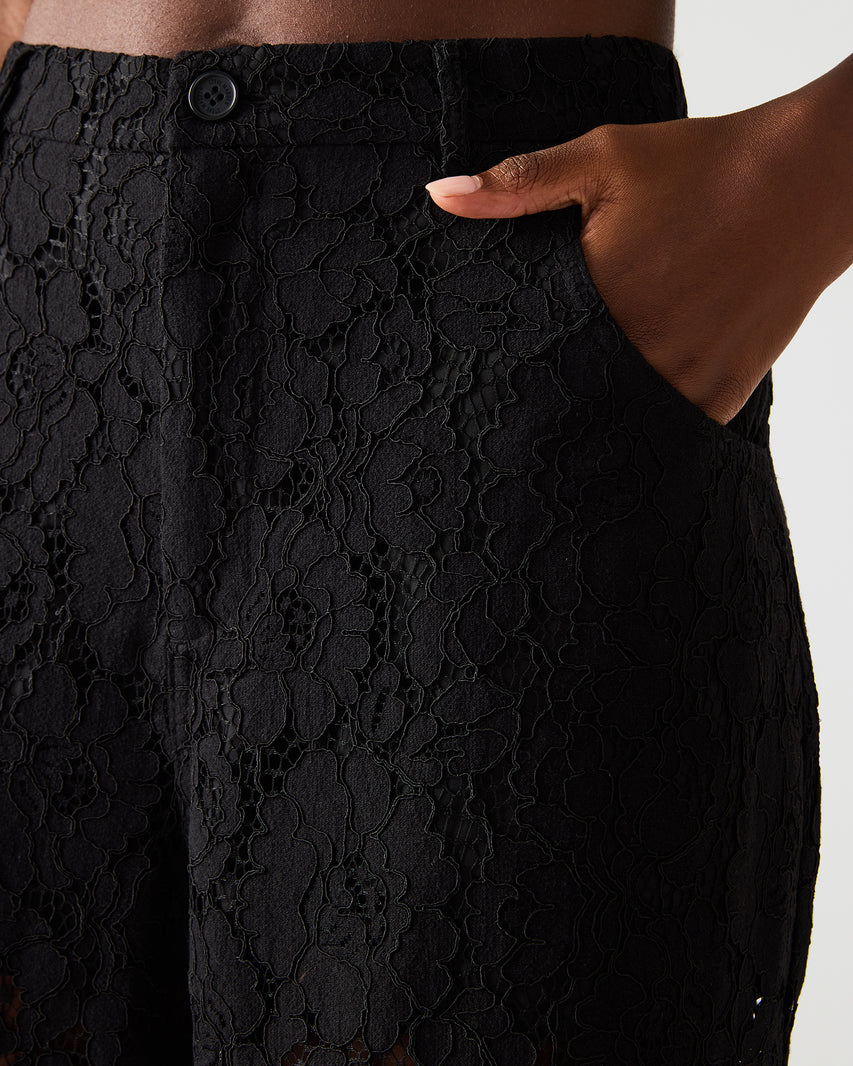 TRE LACE PANT BLACK
