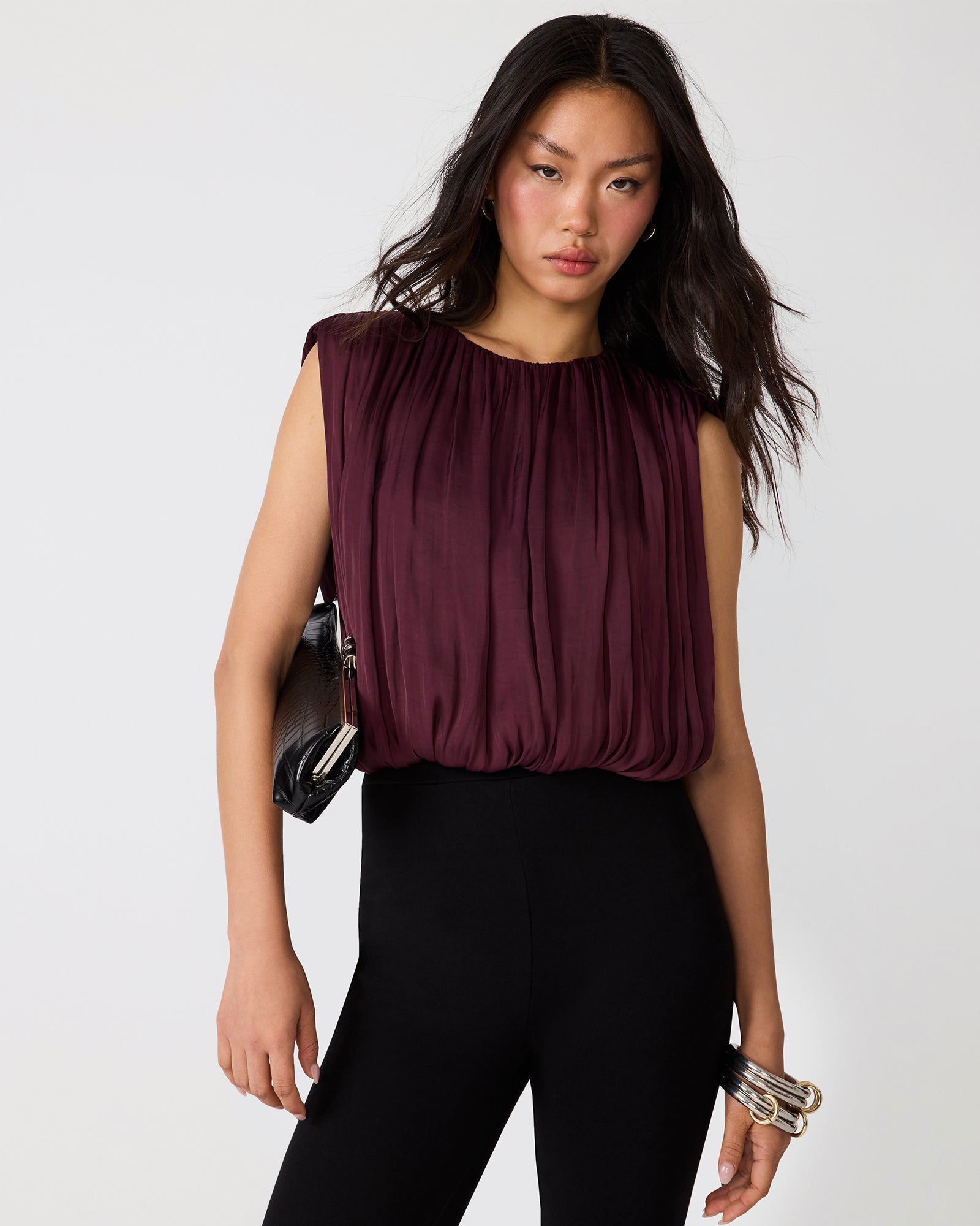 MILANA TOP PURPLE WINE