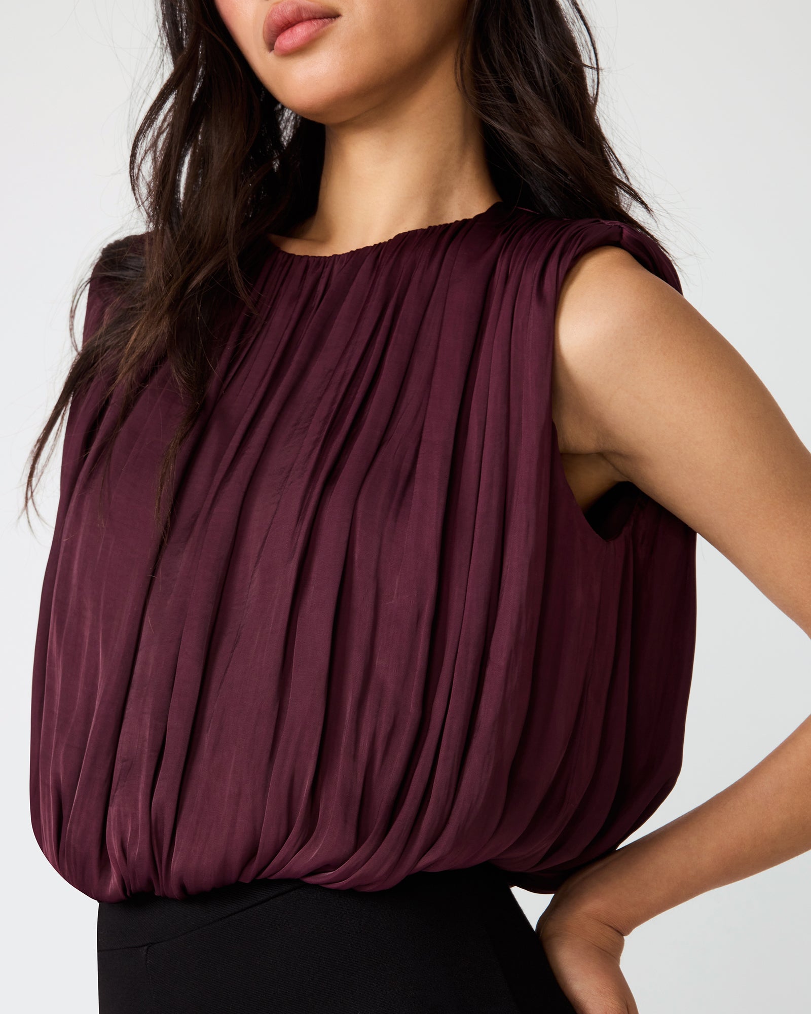 MILANA TOP PURPLE WINE - view 5