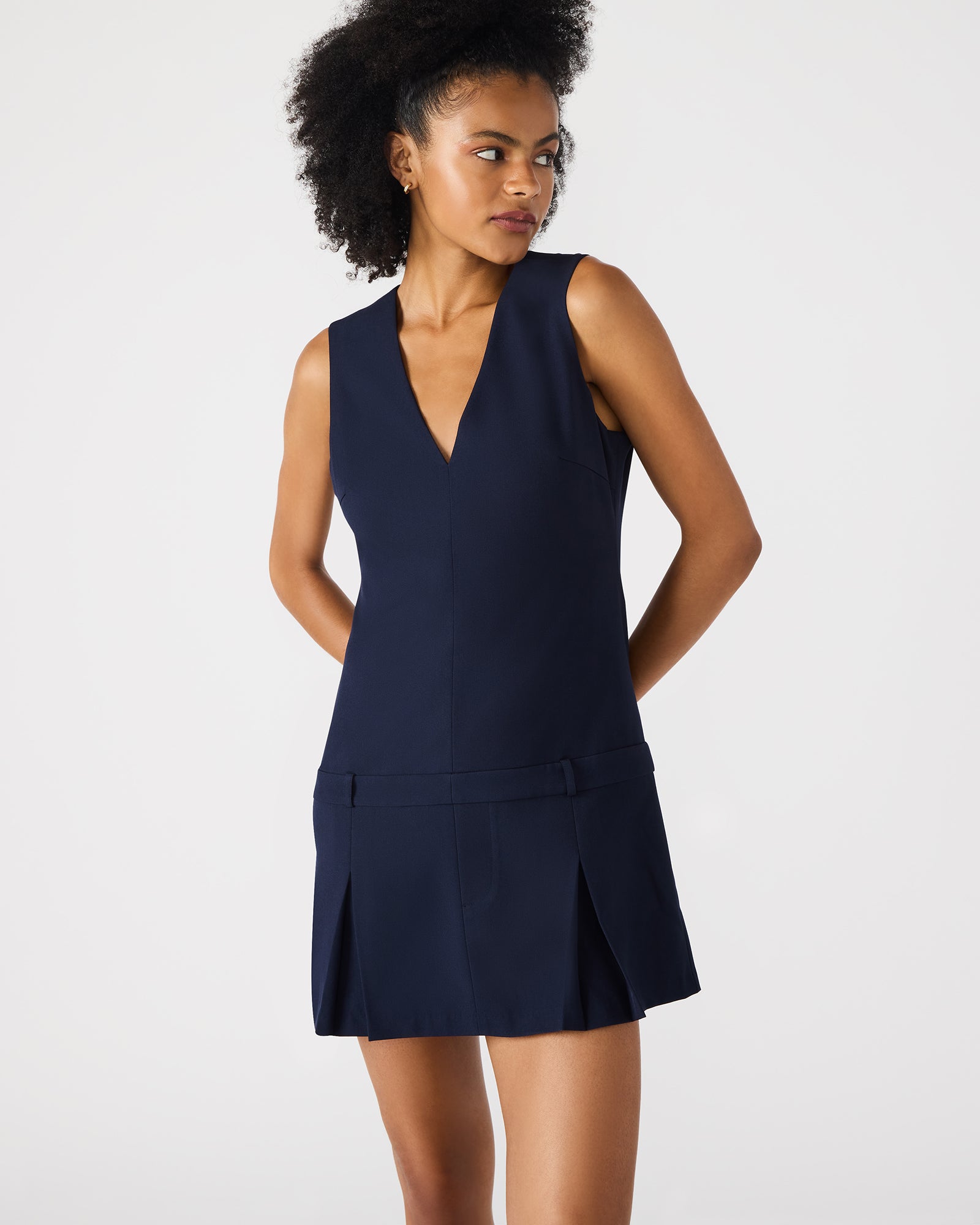 Steve Madden Women's Henley Sleeveless Dress - Midnight Steve Madden Women's Henley Sleeveless Dress - Midnight