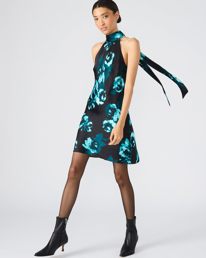 LARA MINI DRESS DECO ROSE