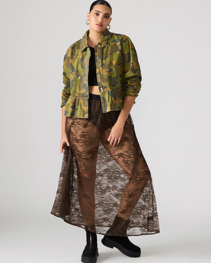 GISELA SKIRT DARK ESPRESSO