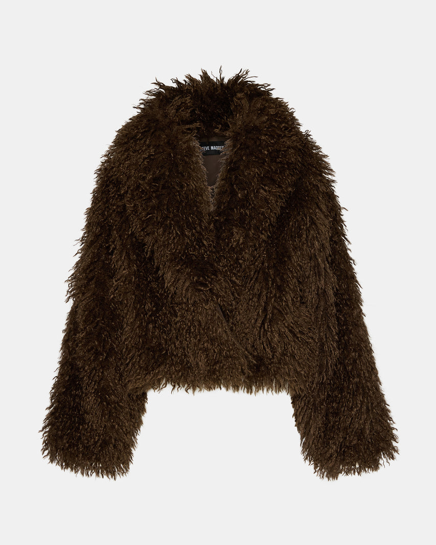 INAYA COAT DARK ESPRESSO