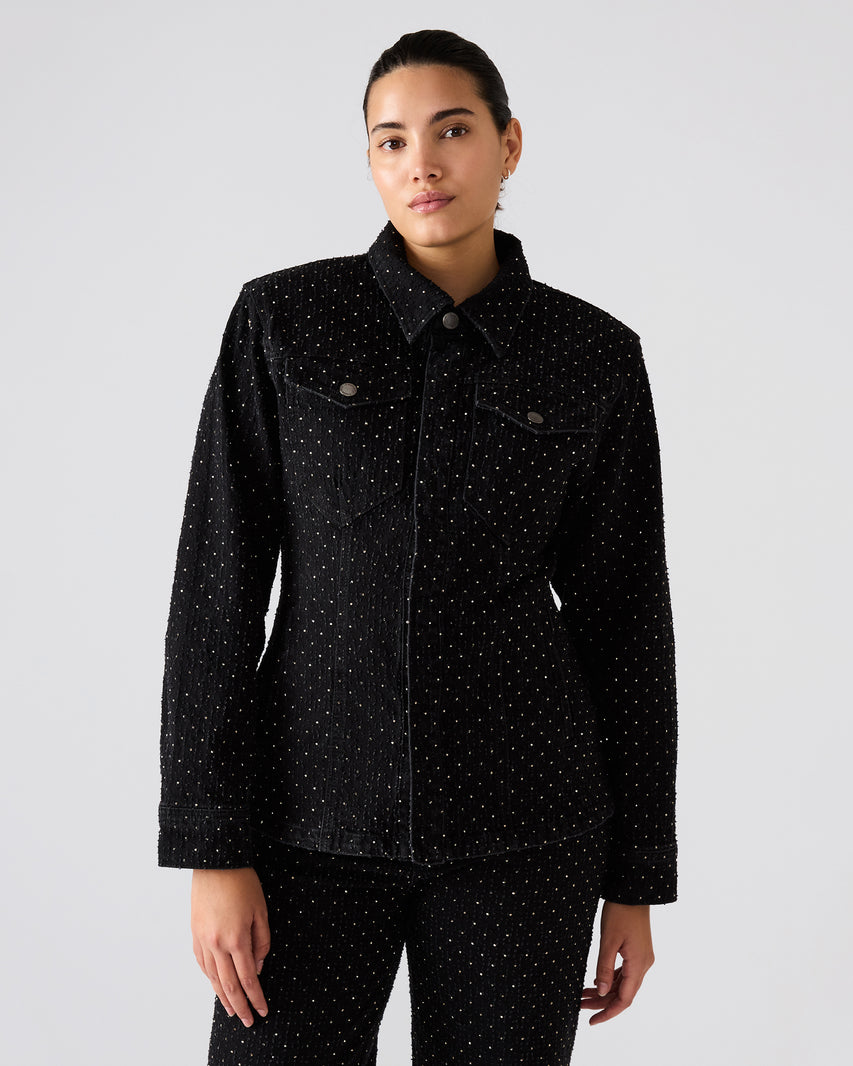 PARC CRYSTAL JACKET BLACK
