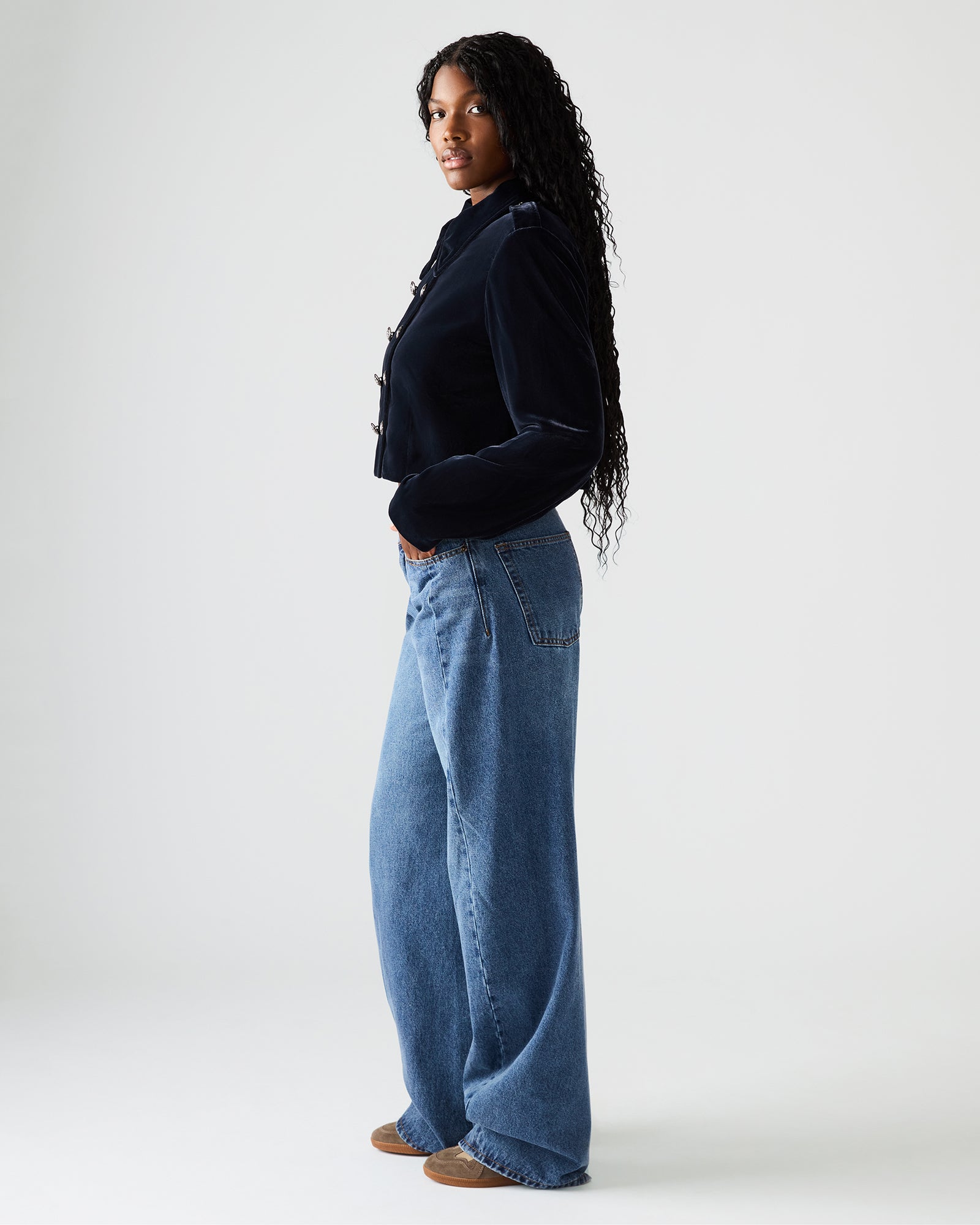 TONIA BLAZER INDIGO HAZE