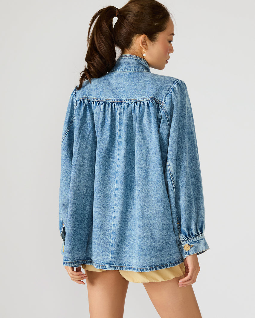 MARCELINE DENIM JACKET FOREVER BLUE