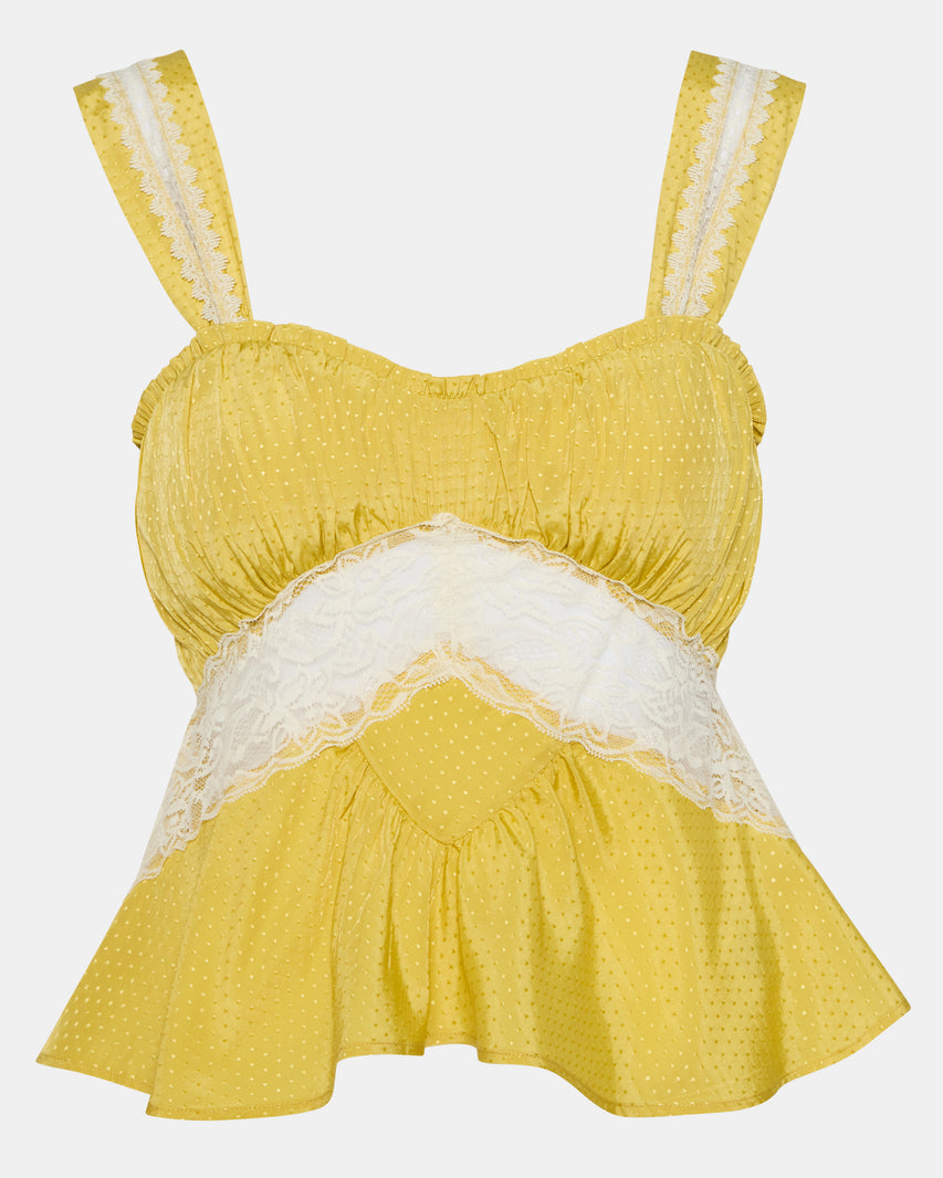 CINTHIA TOP GOLDEN LIME