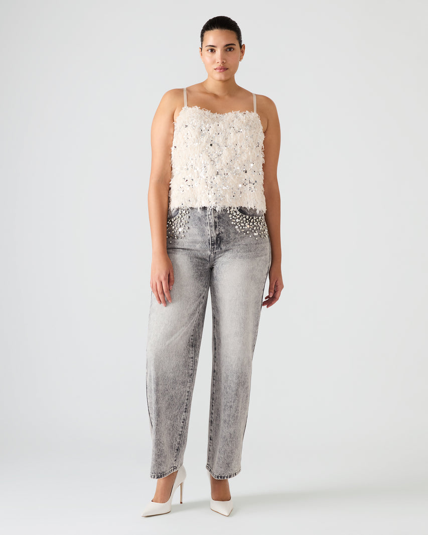 BLAKELYN FEATHER TOP IVORY