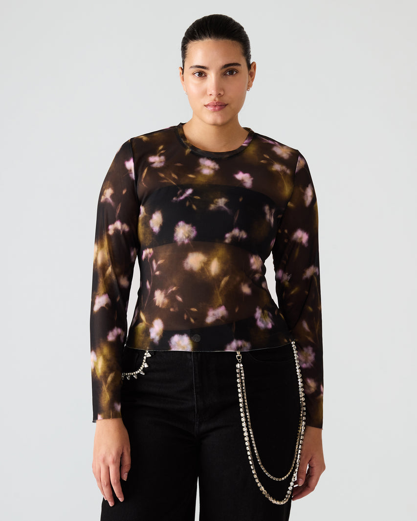 LILIANNA TOP BLACK MULTI