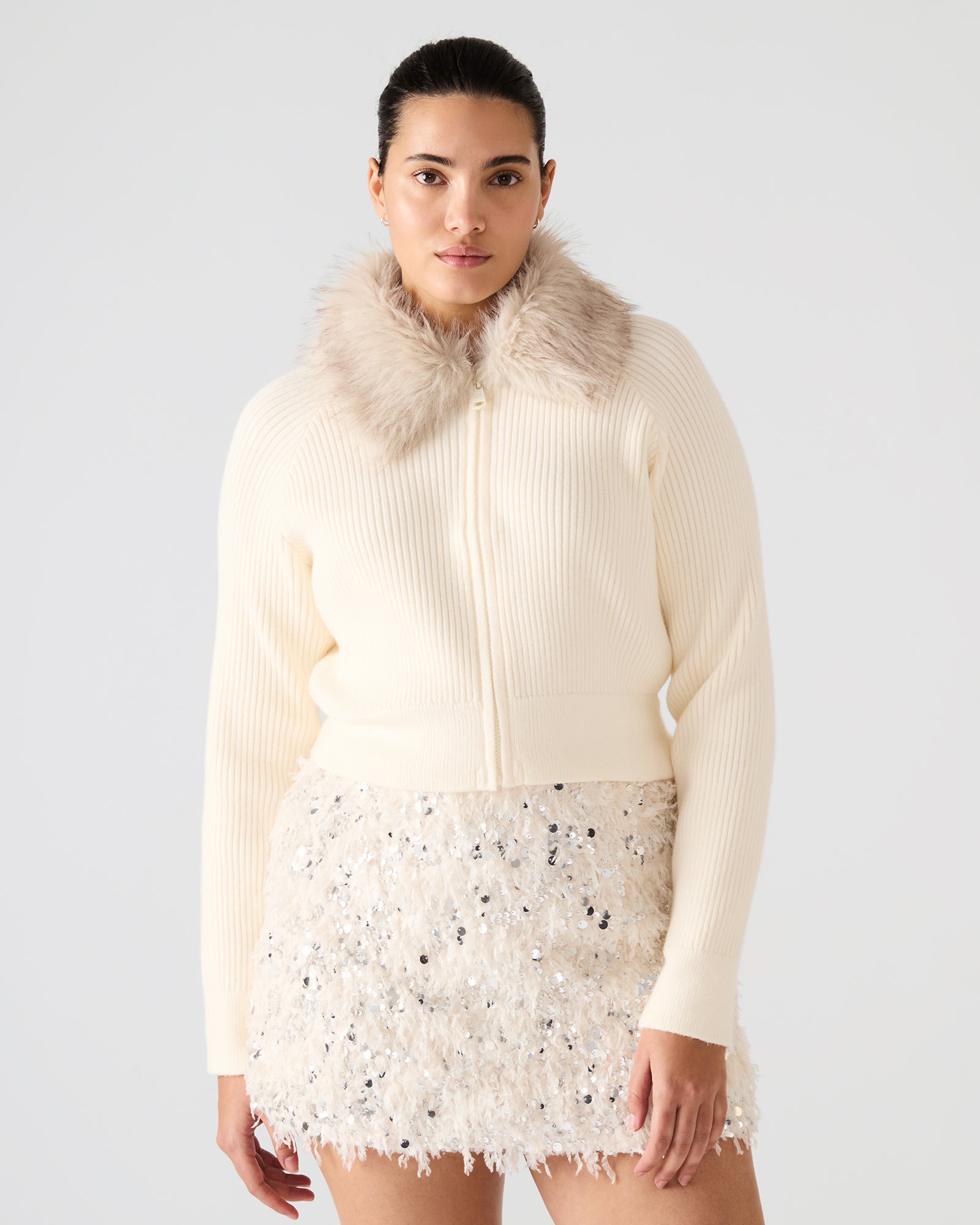 LYSIA SWEATER JACKET CREAM