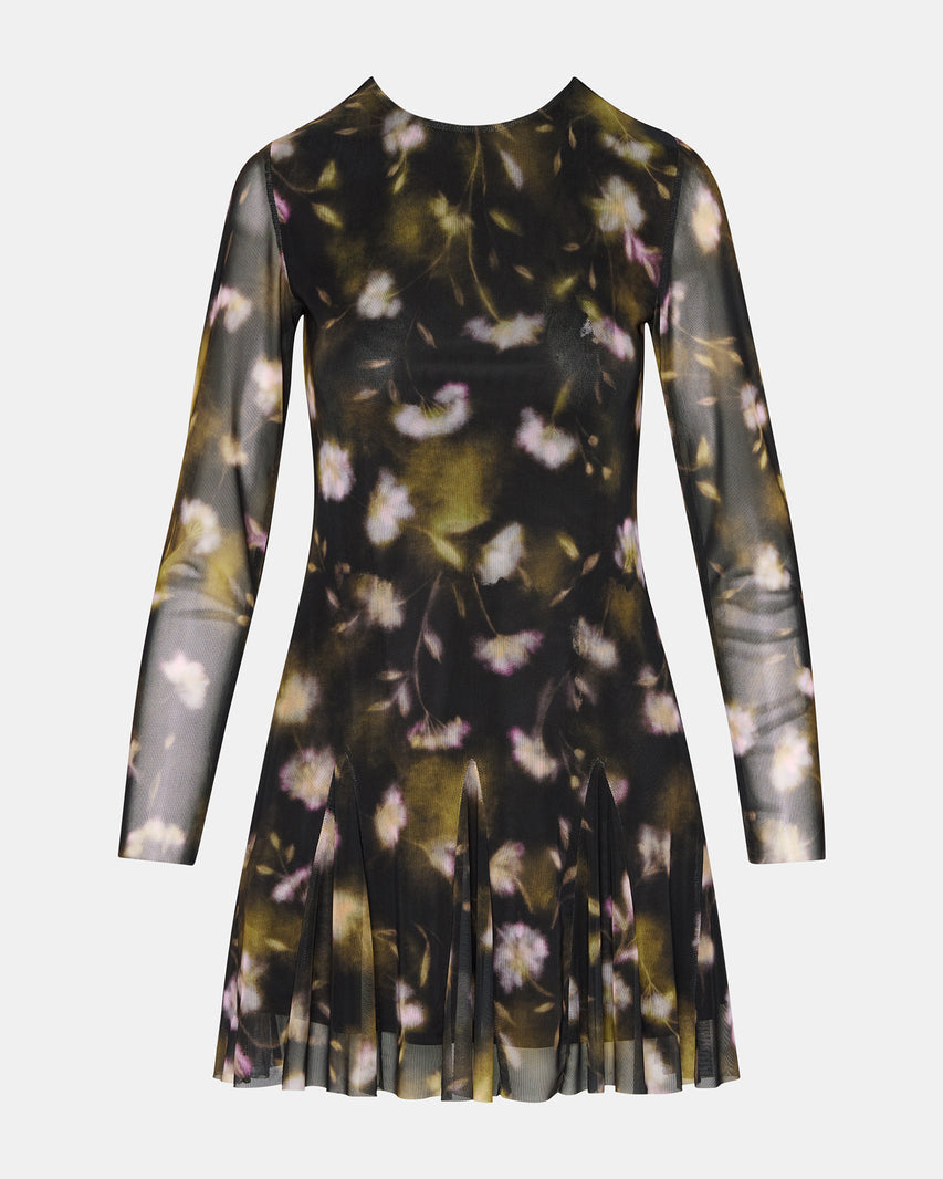 BLISS DRESS BLACK DITSY FLORAL