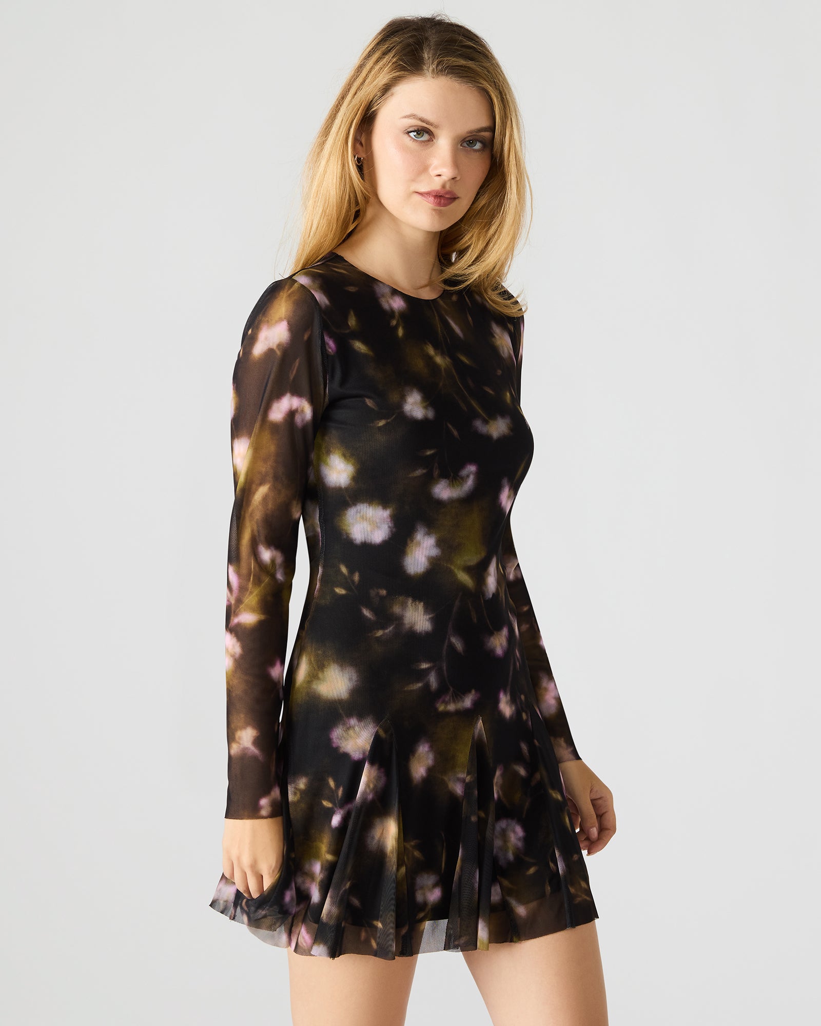 BLISS DRESS BLACK DITSY FLORAL