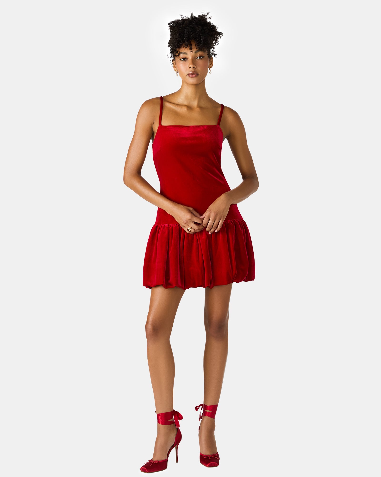 velvet red mini dress self-portrait - Burgundy 100% Polyester Women's Dark Red Velvet Bandeau