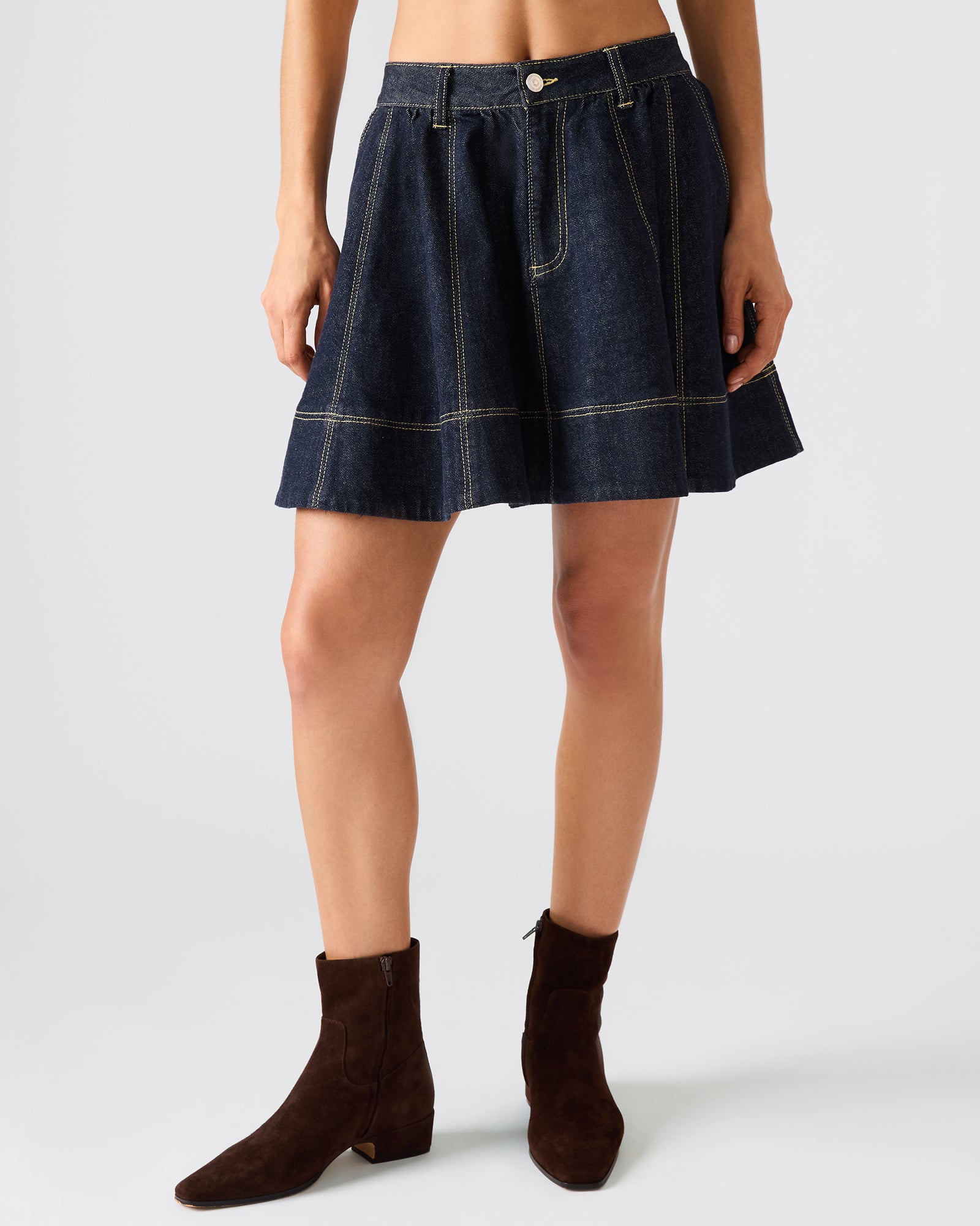 SLOAN DENIM SKIRT INK - view 4