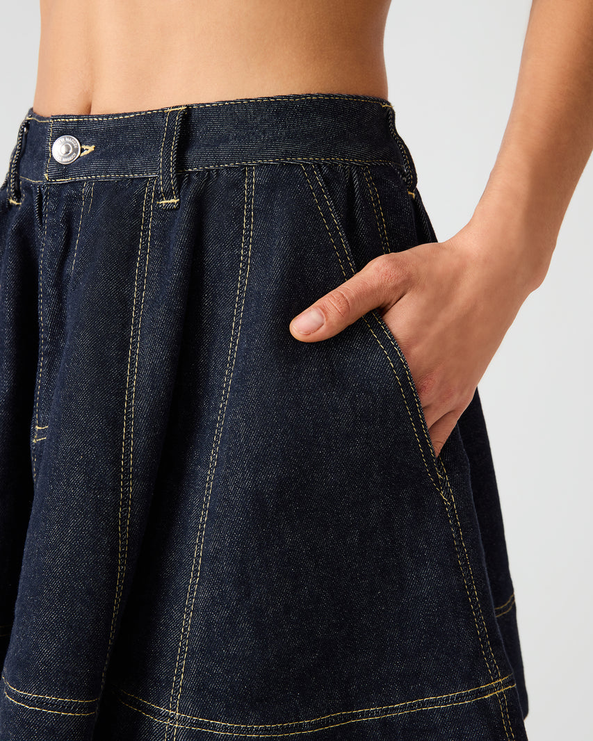 SLOAN DENIM SKIRT INK - view 5