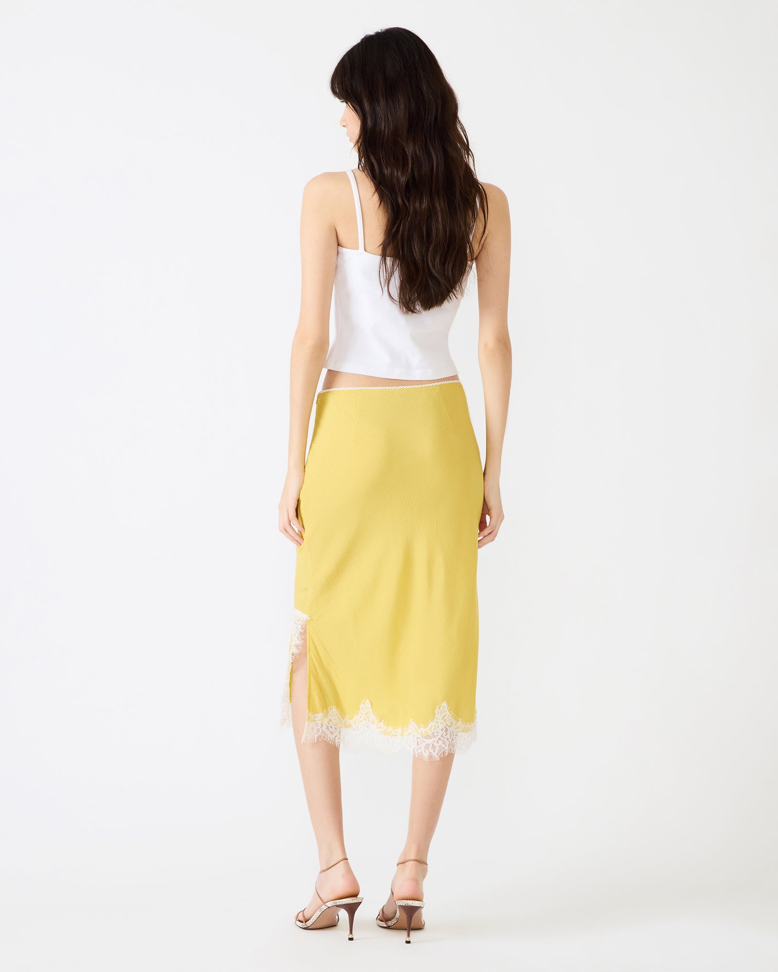 CINTHIA SKIRT GOLDEN LIME