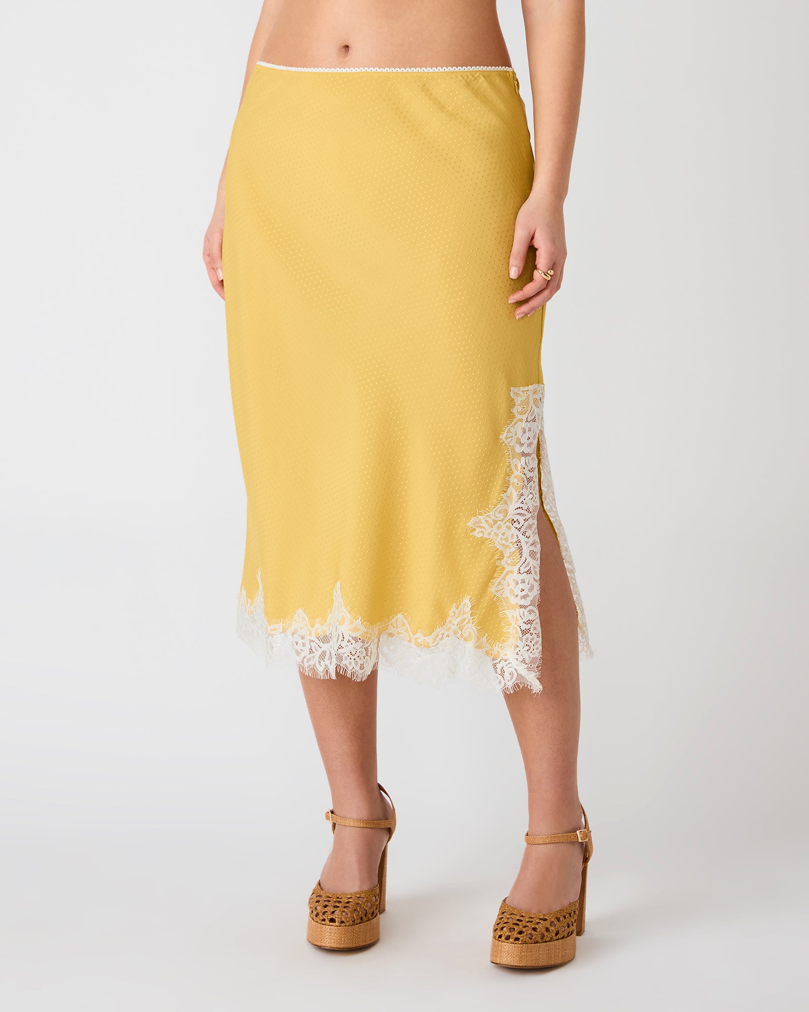 CINTHIA SKIRT GOLDEN LIME