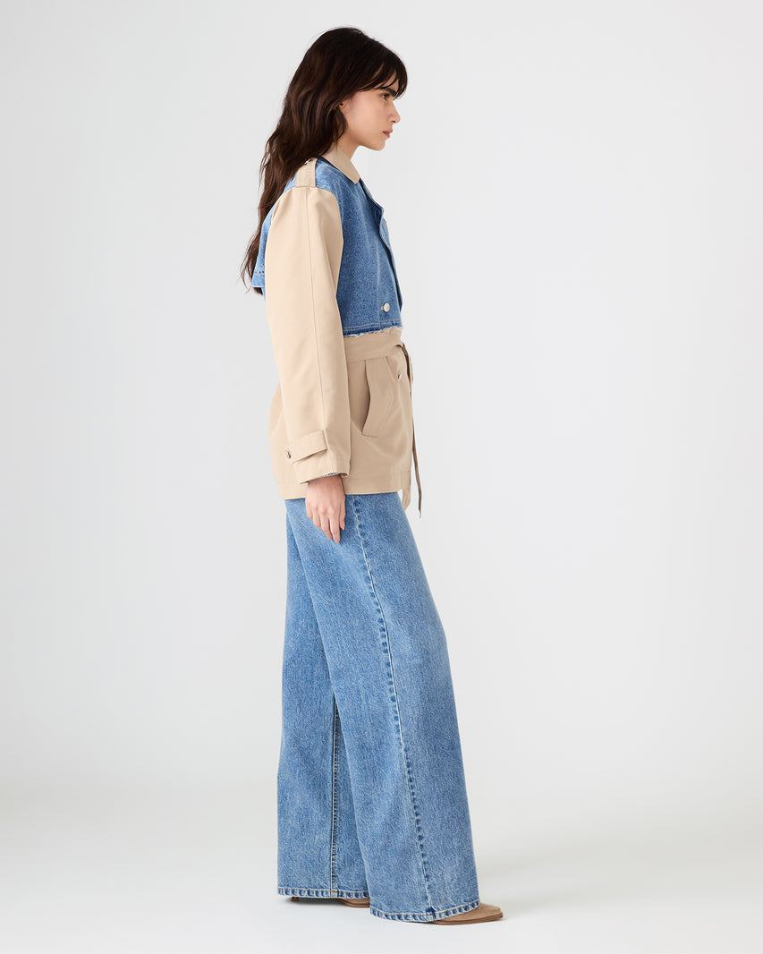 SHYLA COAT DENIM MULTI