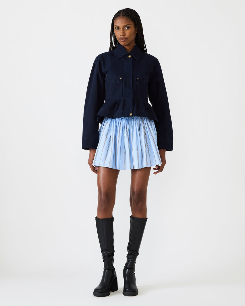 SLOAN Midnight Sky Long-Sleeved Zip-Up Women's Jacket | Steve Madden