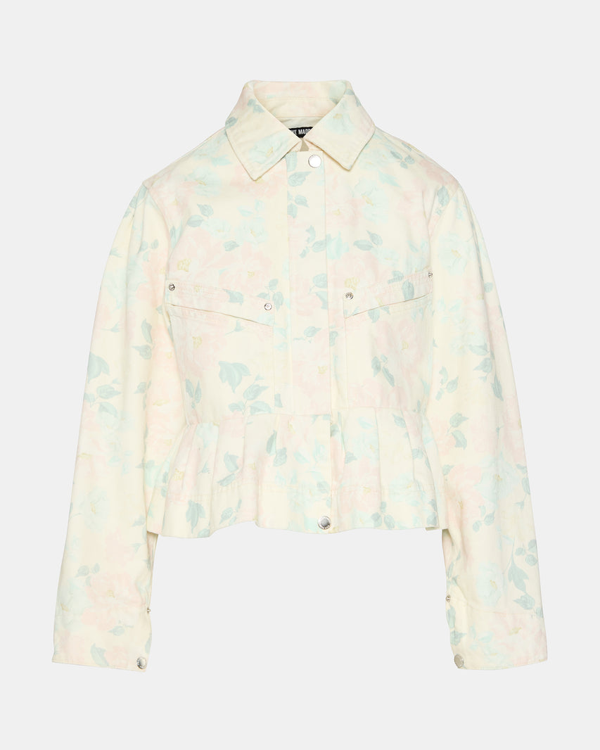 SLOAN FLORAL JACKET PEACH BEIGE - view 6
