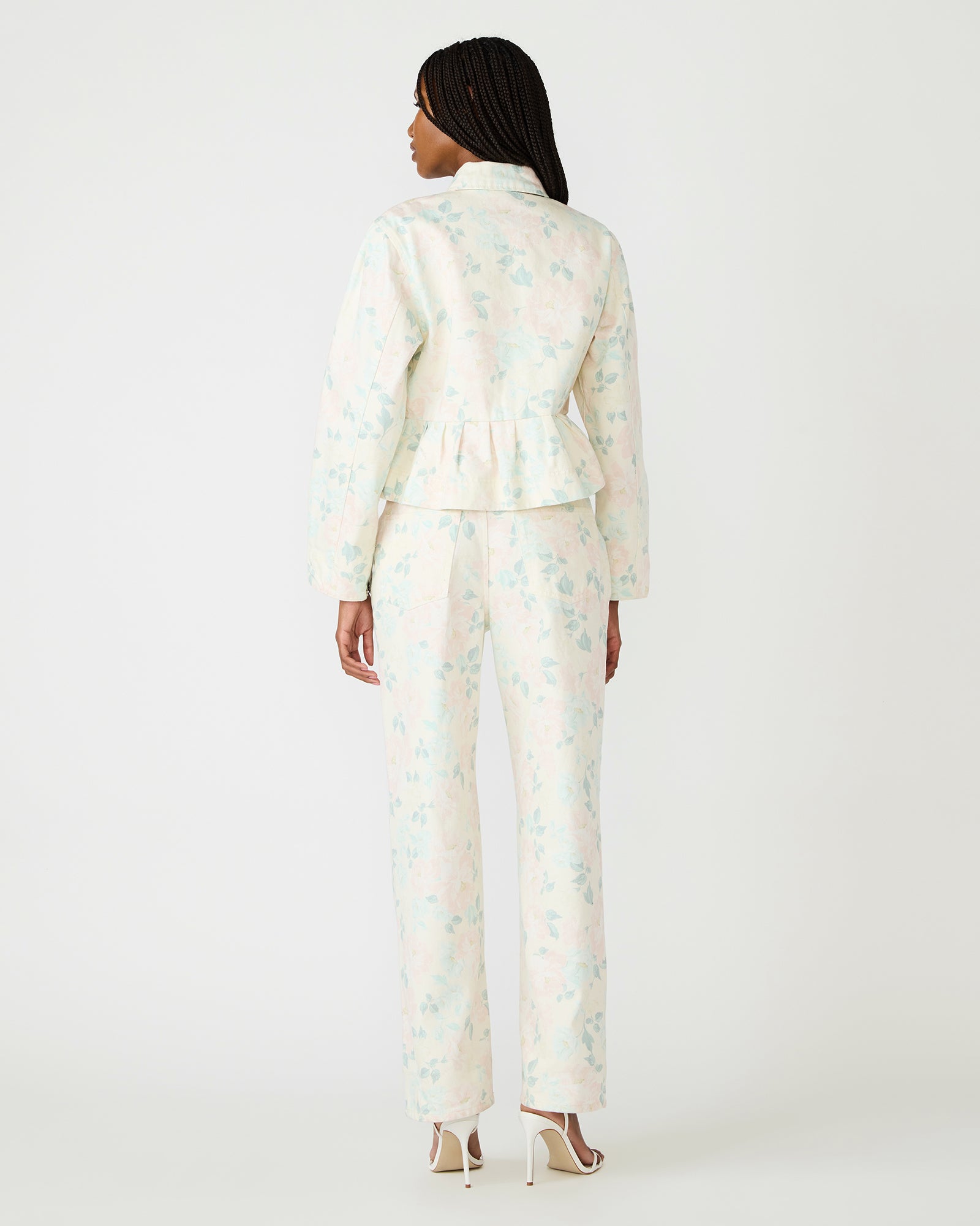 SLOAN FLORAL JACKET PEACH BEIGE - view 4