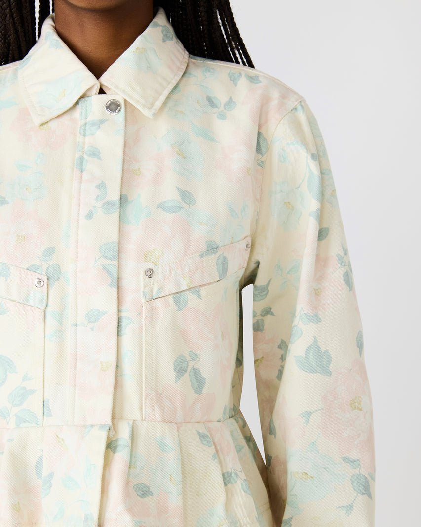 SLOAN FLORAL JACKET PEACH BEIGE - view 5