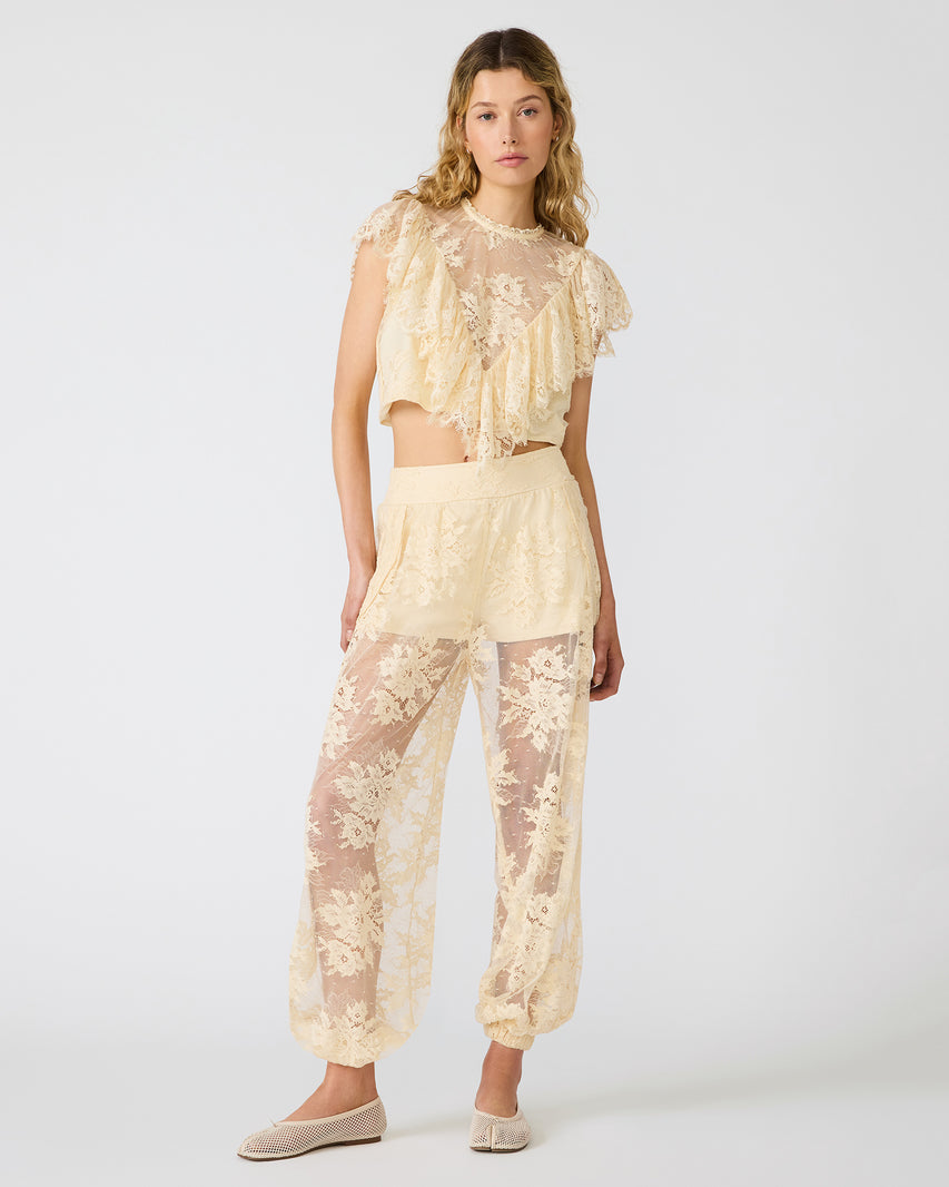 FAYA Tropic Sands Mesh Lace Pull-On Women's Pants | Steve Madden