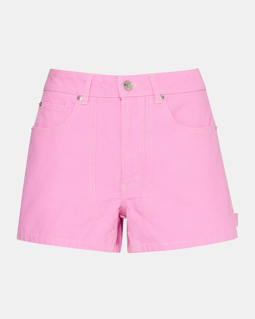 SIENNE CANVAS SHORT PINK TAFFY