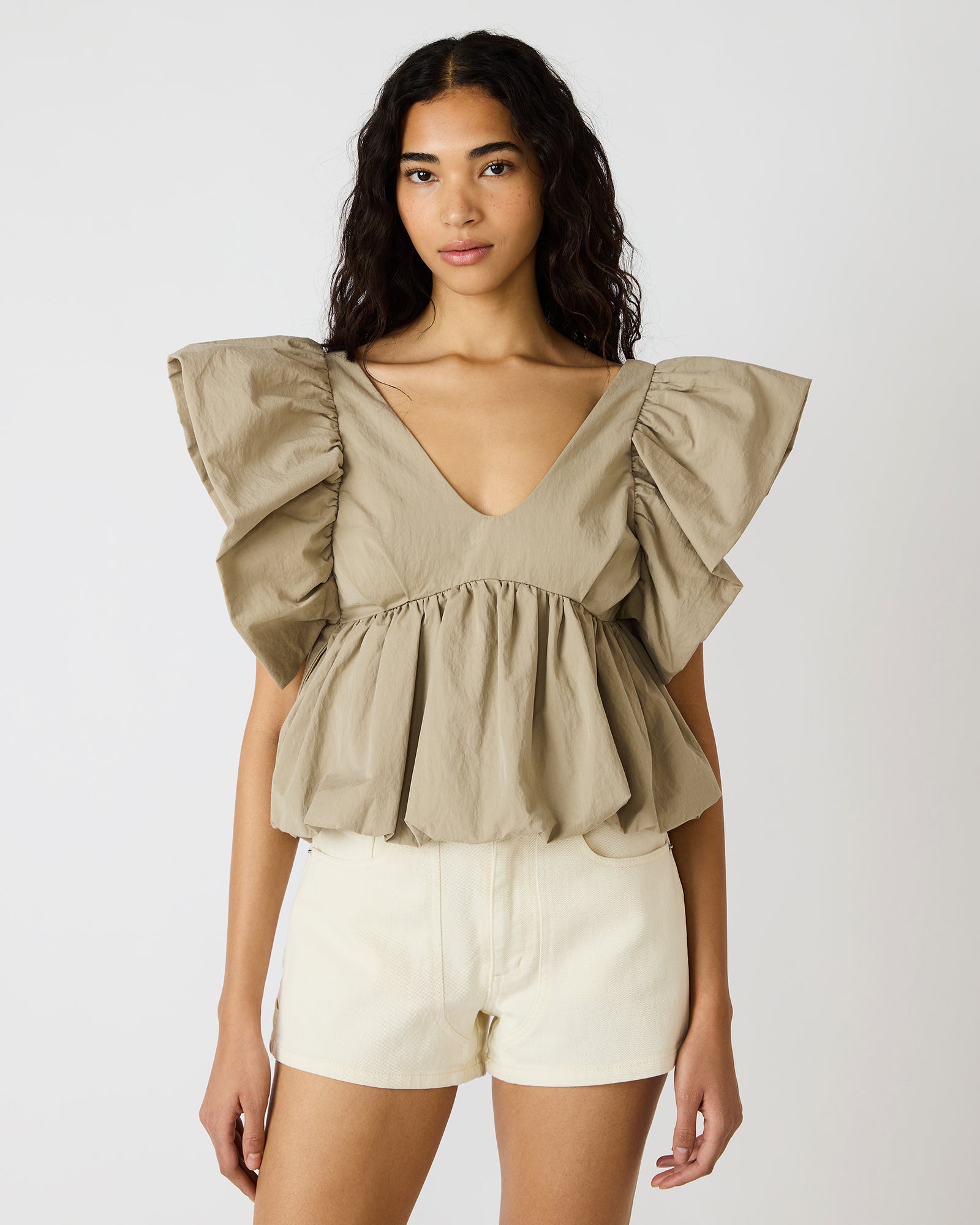 SASKYA TOP KHAKI - view 2