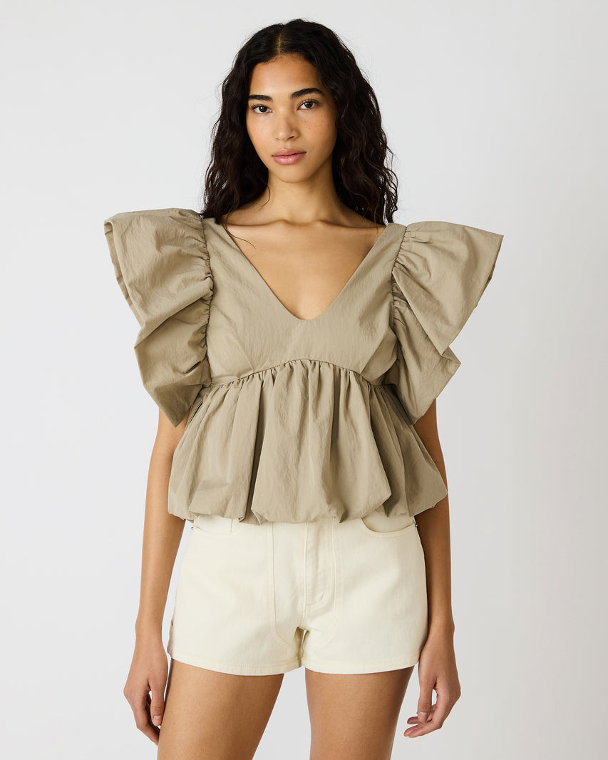 SASKYA TOP KHAKI - view 2