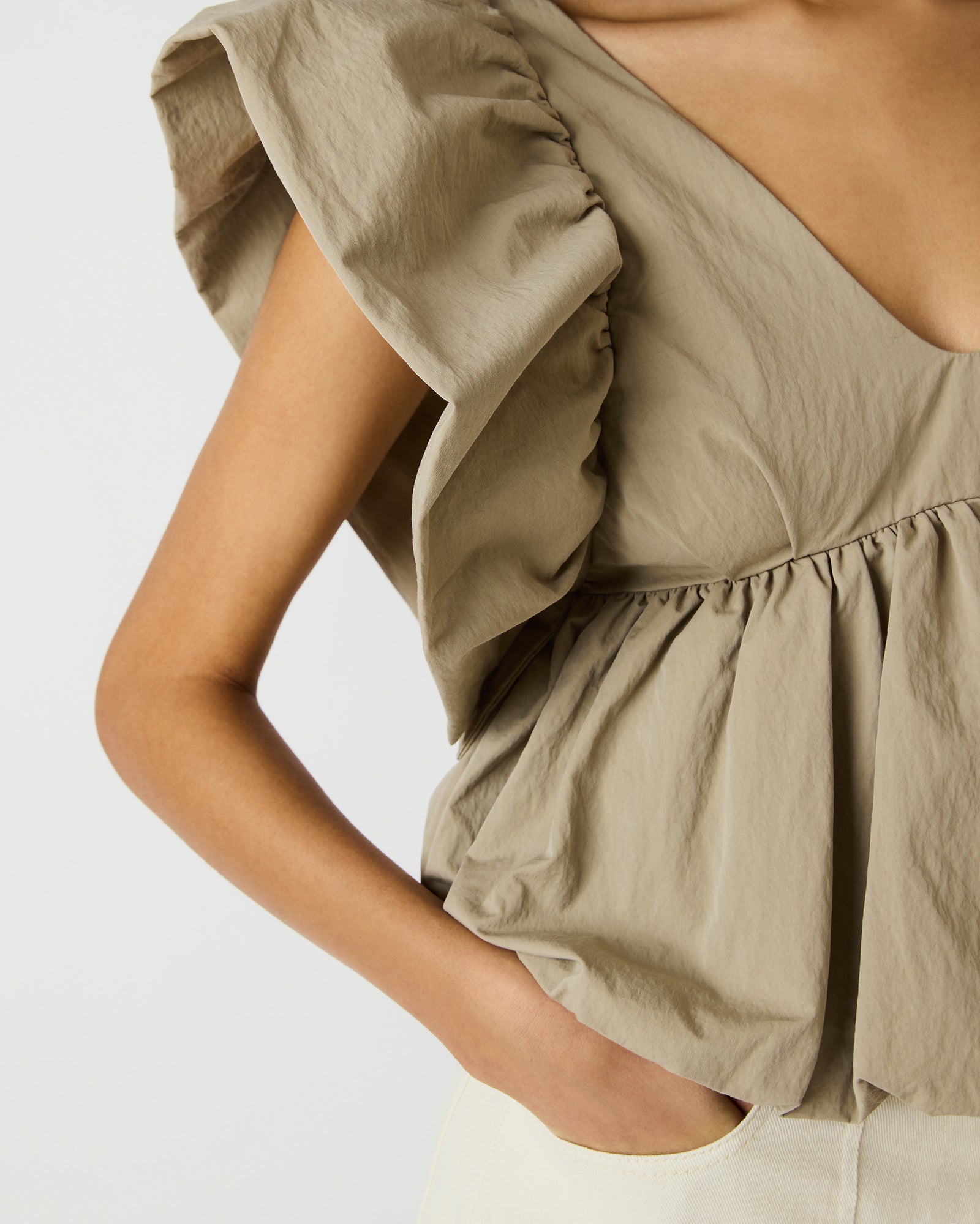 SASKYA TOP KHAKI - view 4