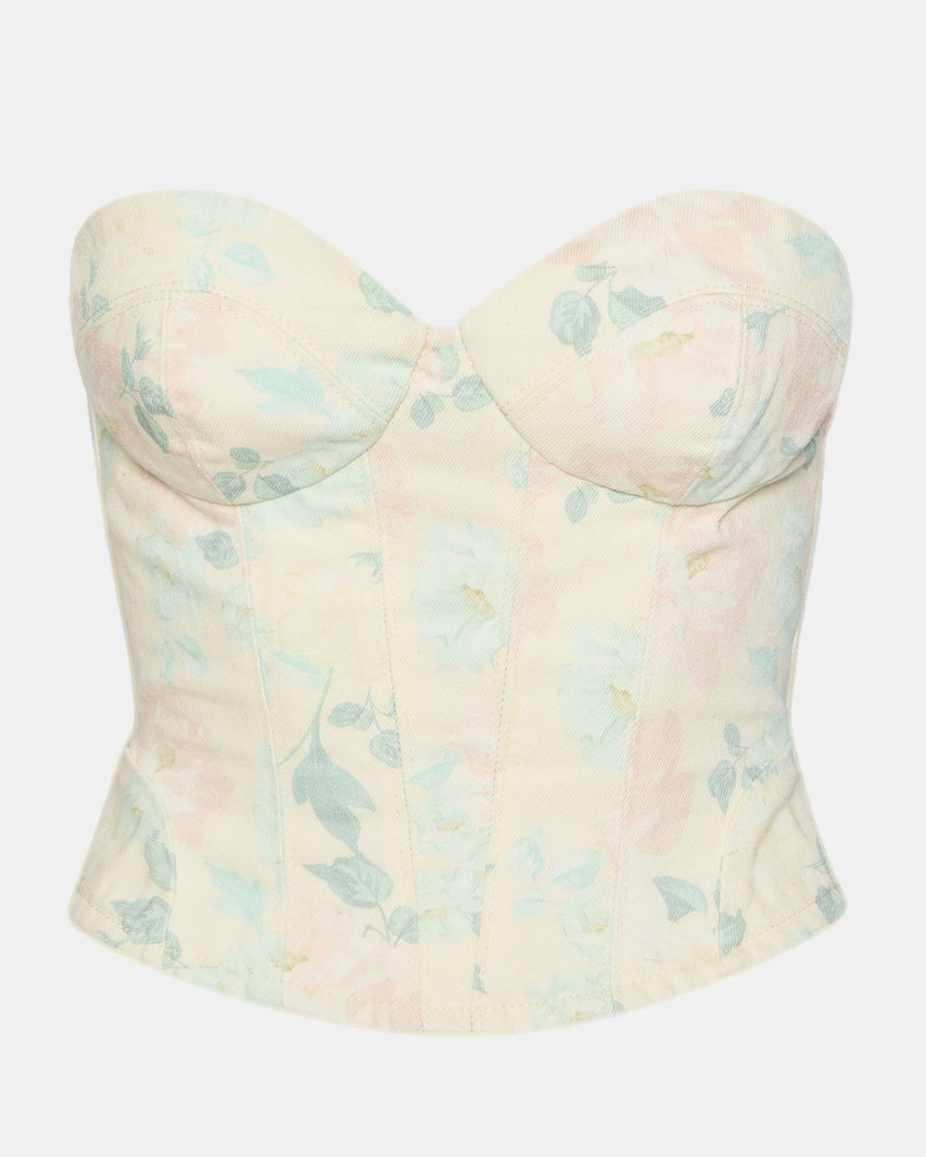 ROSELIA CORSET TOP PEACH BEIGE - view 6