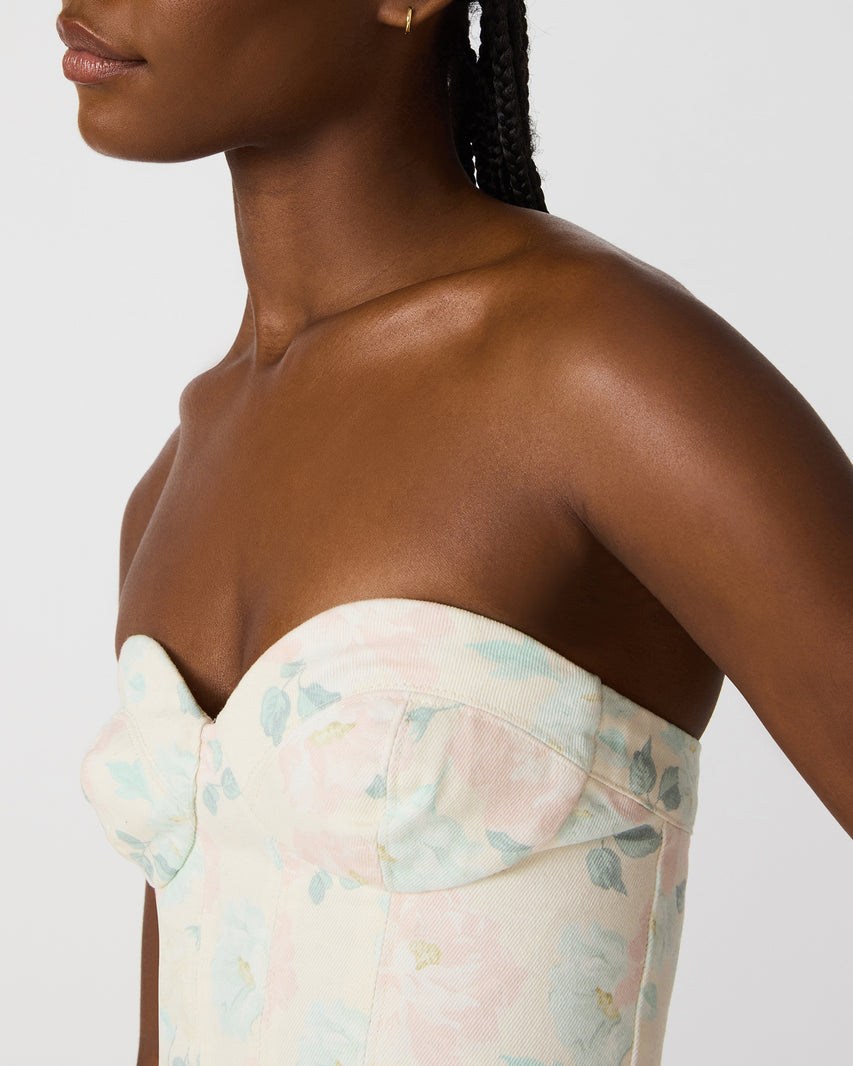 ROSELIA CORSET TOP PEACH BEIGE - view 4