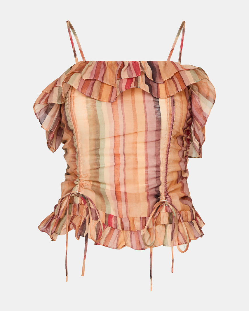 SHILLOH TOP STRIPE MULTI - view 6
