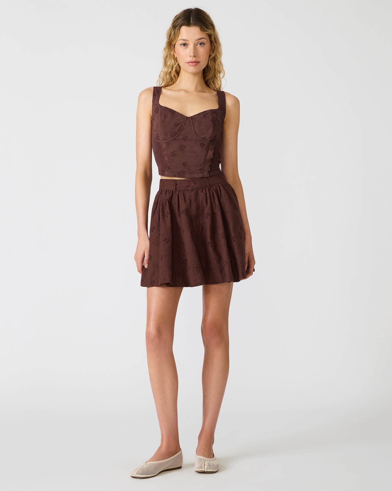 DIXIE KNIT TOP WALNUT - view 2