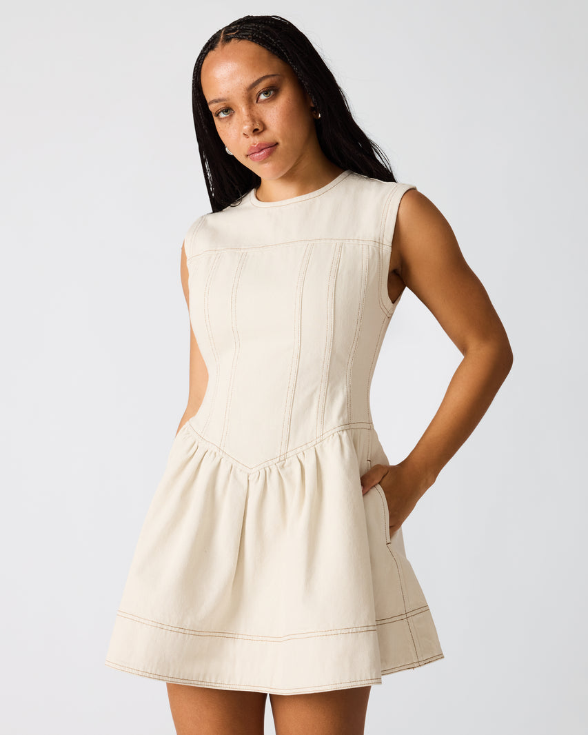 IRINNA DRESS SAND - view 7
