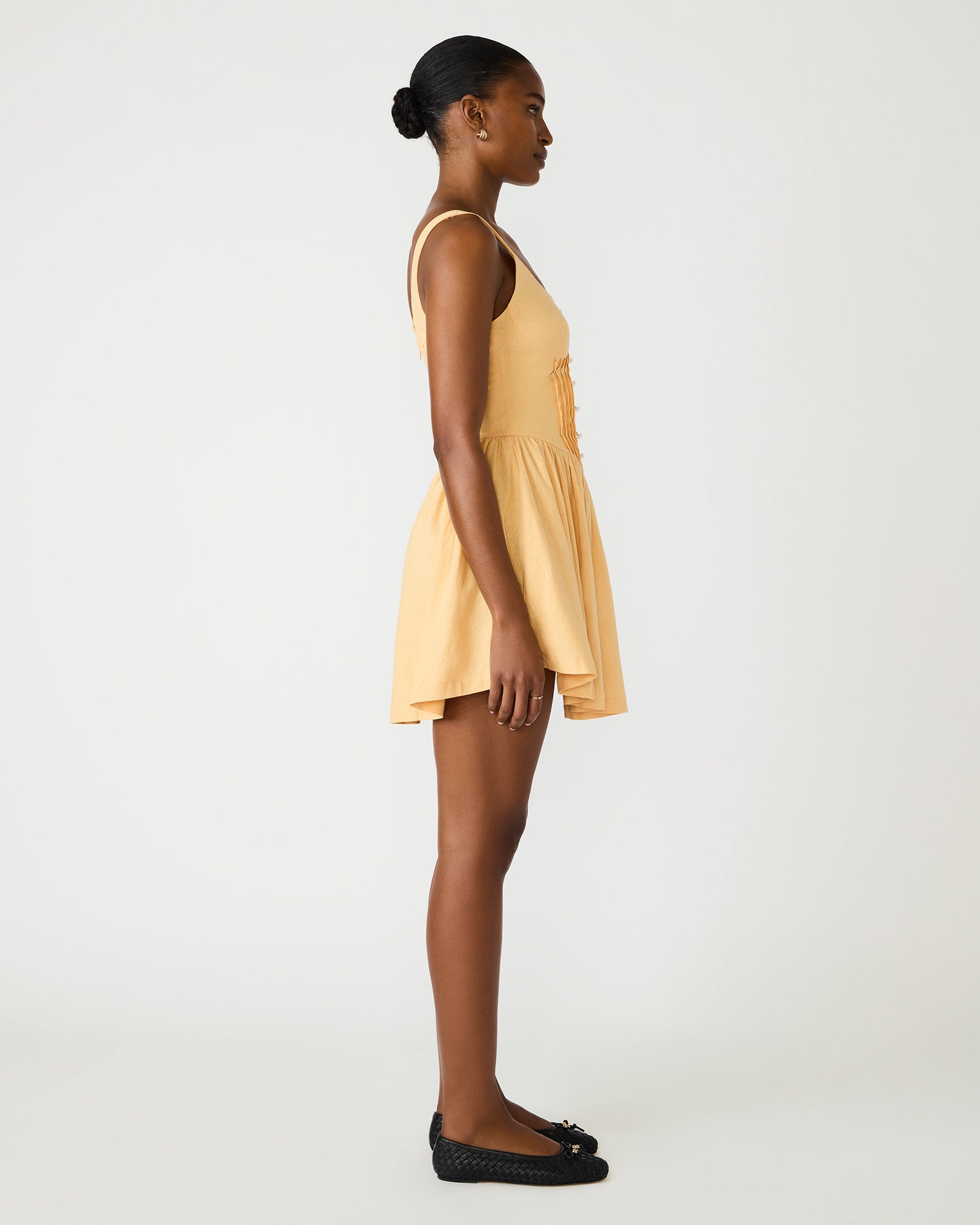 TIANNA Shell Sleeveless Linen Pearls Women's Mini Dress Steve Madden TIANNA Shell Sleeveless Linen Pearls Women's Mini Dress Steve Madden