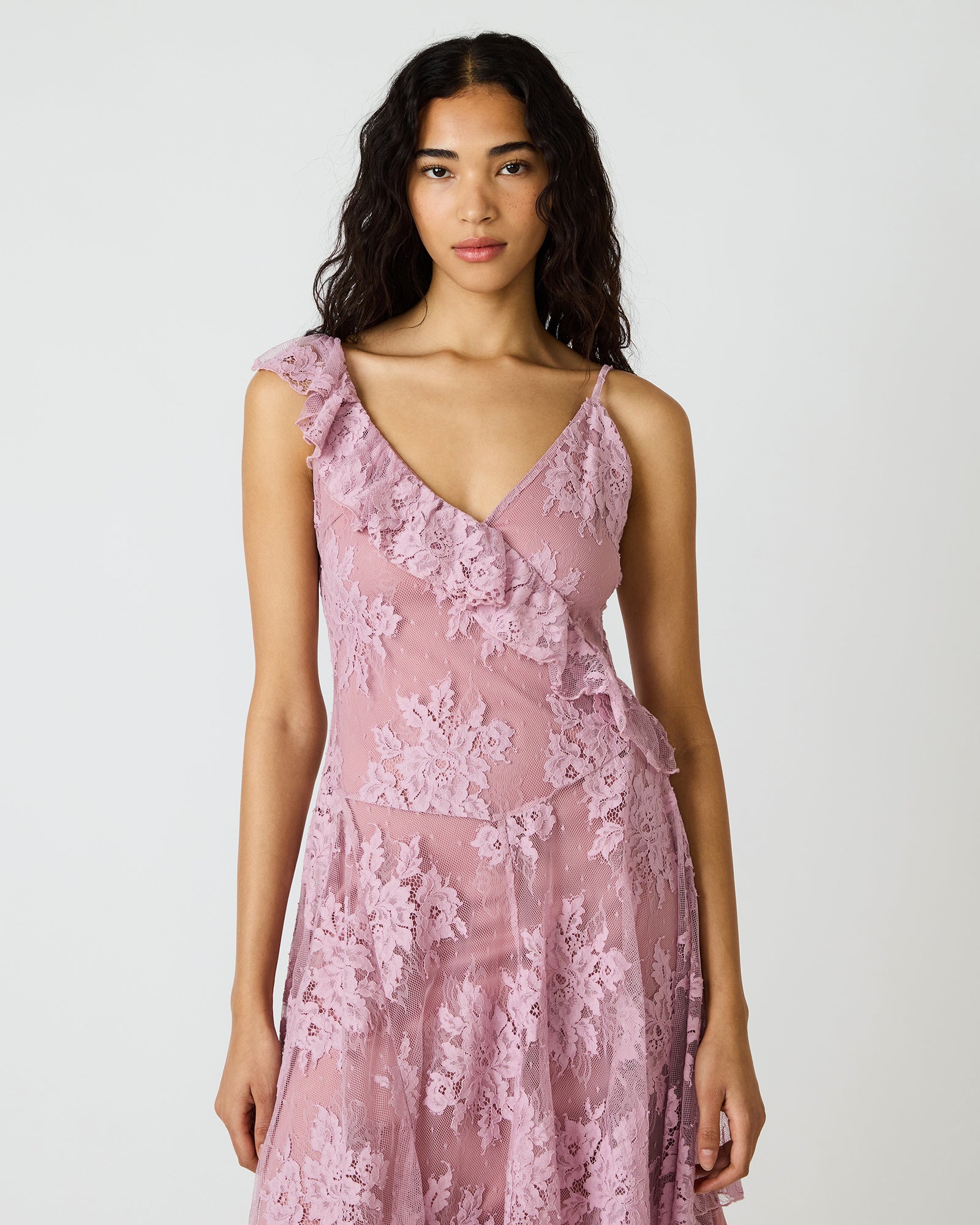DARIELLA DRESS MAUVE SHADOWS - view 2
