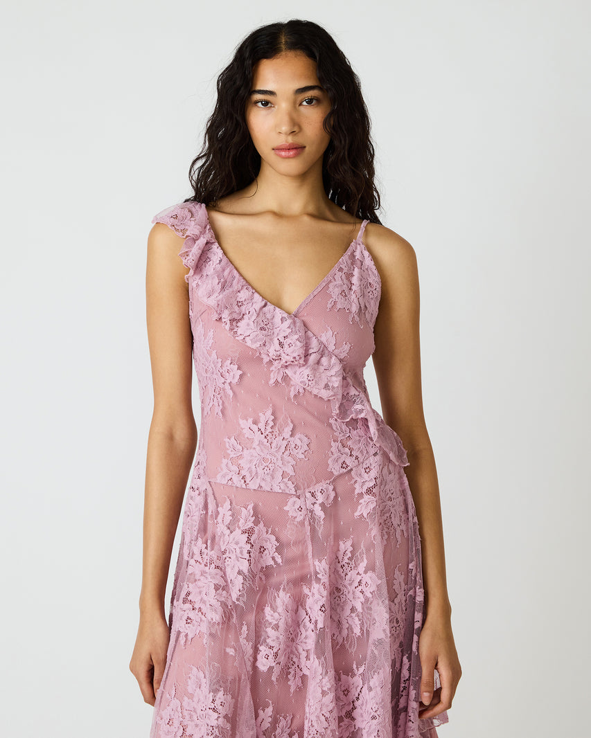 DARIELLA DRESS MAUVE SHADOWS - view 2