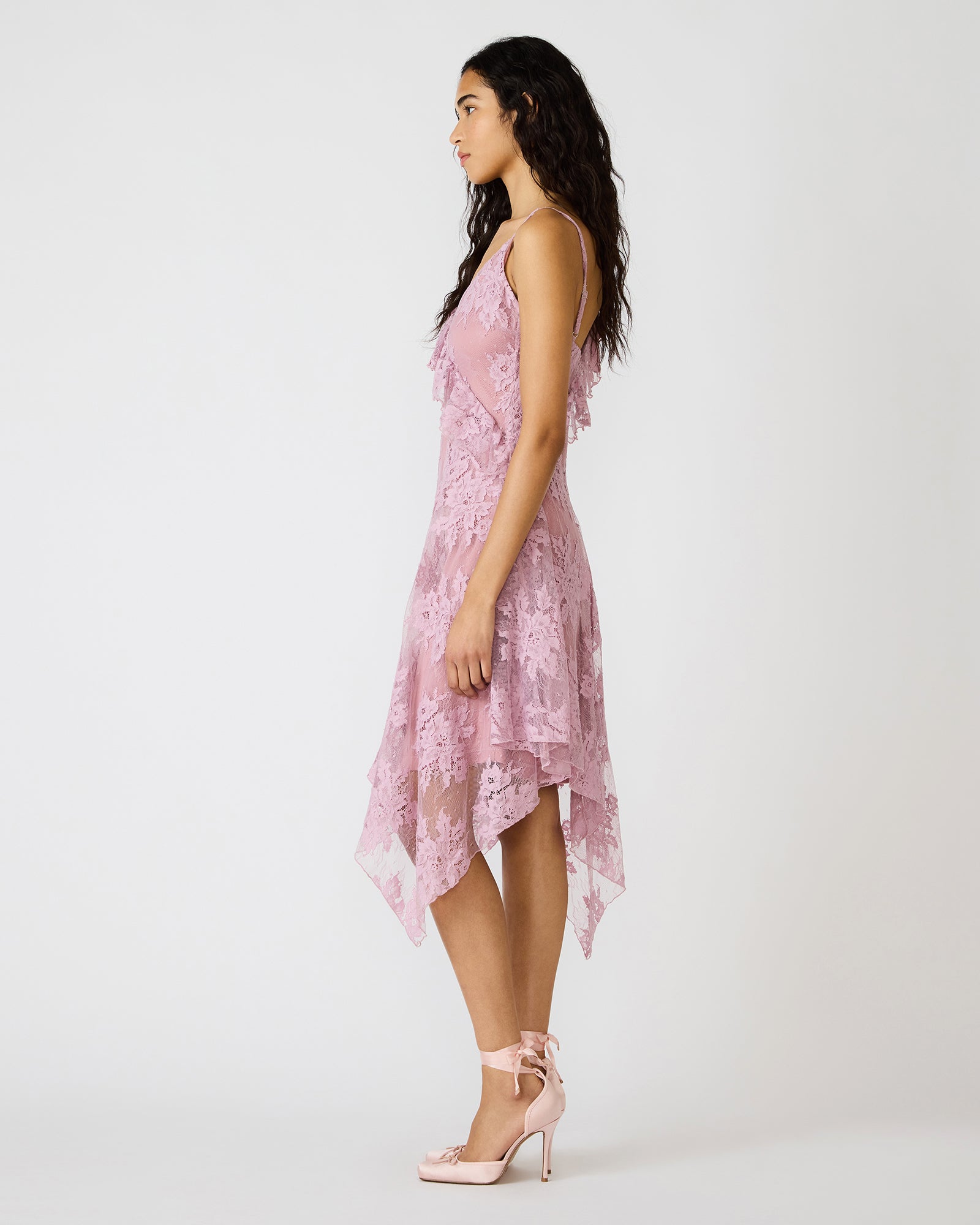 DARIELLA DRESS MAUVE SHADOWS - view 3
