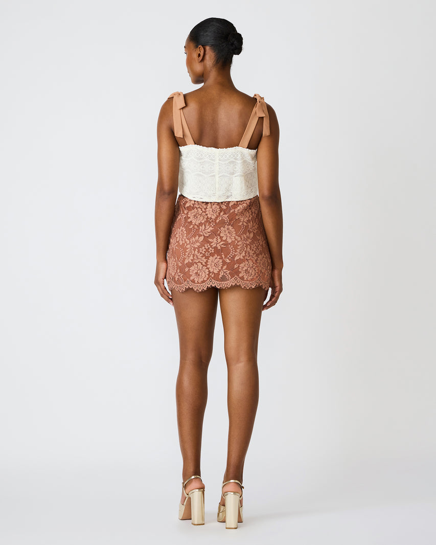 CINDI SKIRT MOCHA HEATHER - view 5