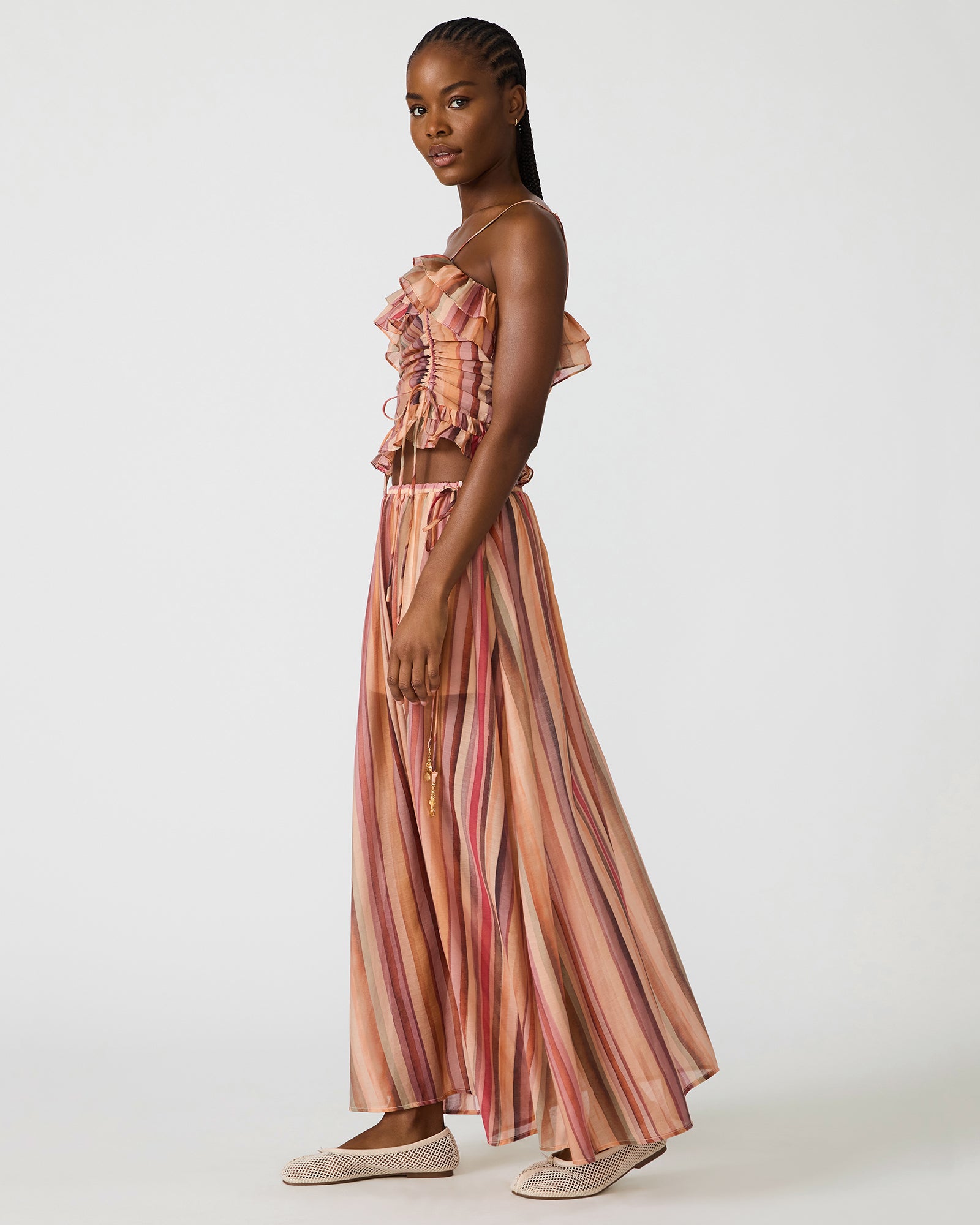 SHILLOH SKIRT STRIPE MULTI - view 3