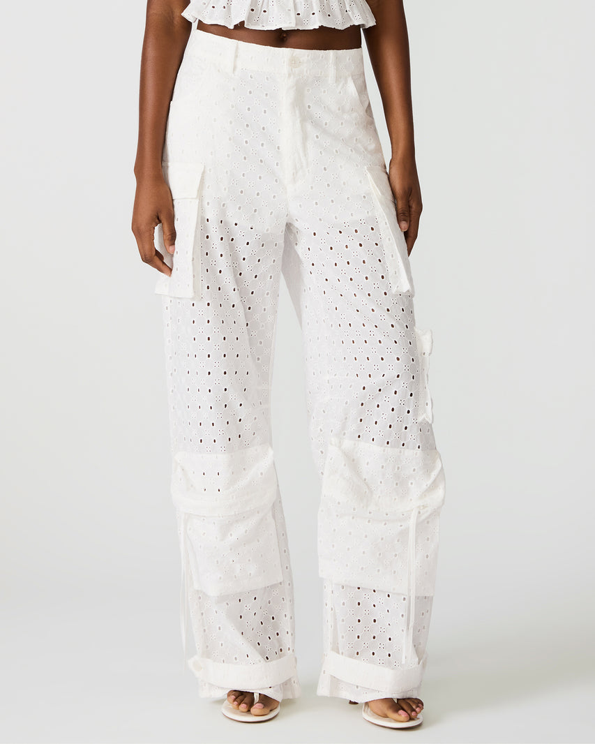 DUO PANT WHITE EYELET - view 3