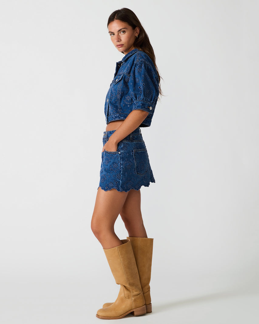 DELILAH SKORT BLUE DEPTHS - view 3