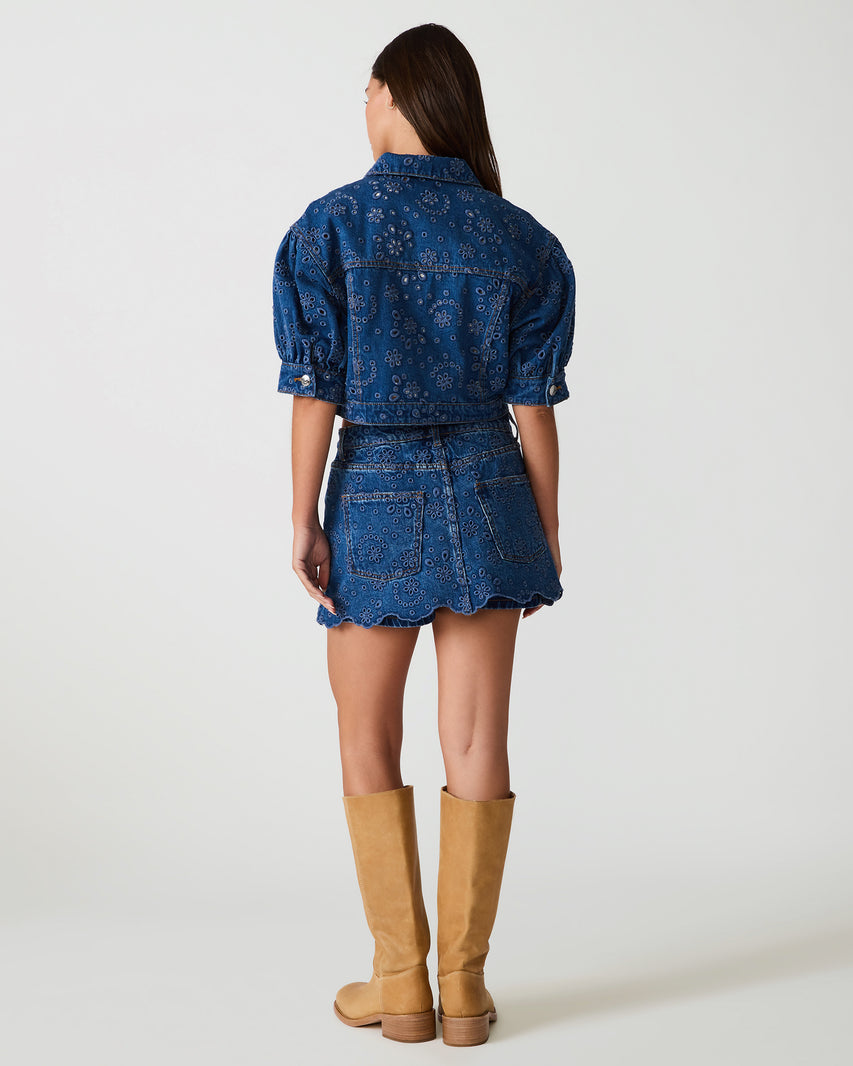 DELILAH SKORT BLUE DEPTHS - view 5