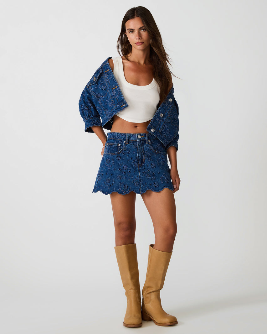DELILAH SKORT BLUE DEPTHS - view 6