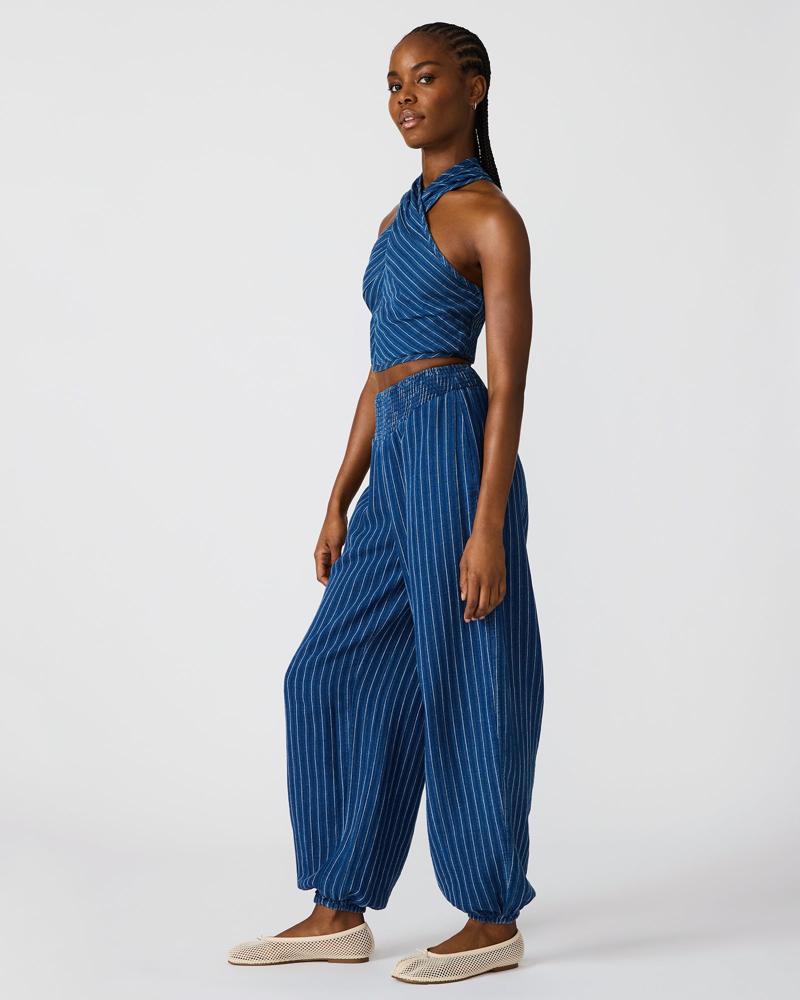 TILLIE PANT MIXED INDIGO - view 3