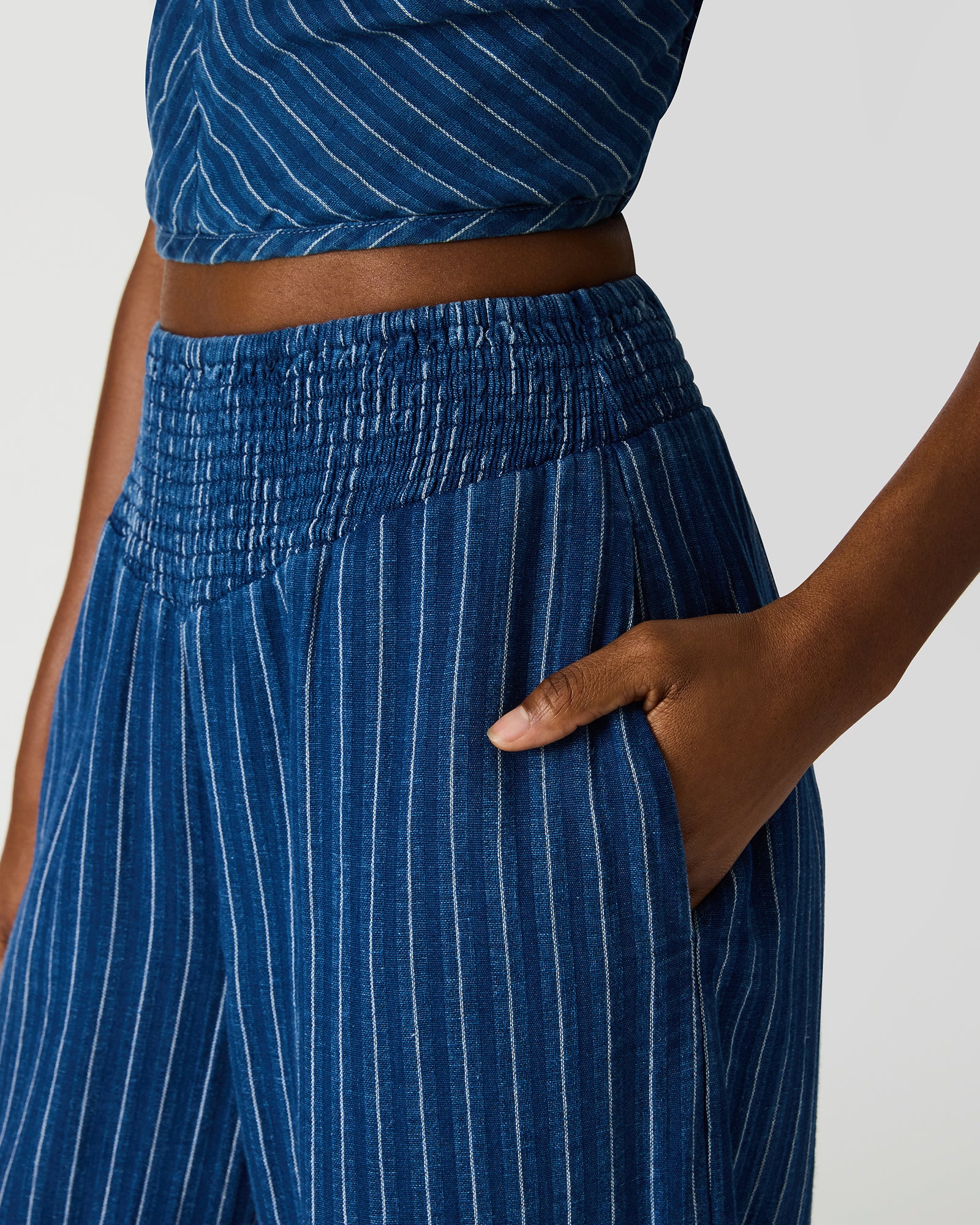 TILLIE PANT MIXED INDIGO - view 4
