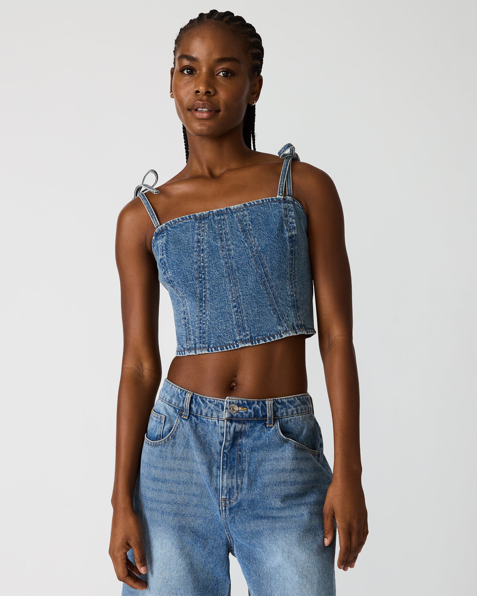 MEAGHAN TOP BLUE HEATHER - view 2